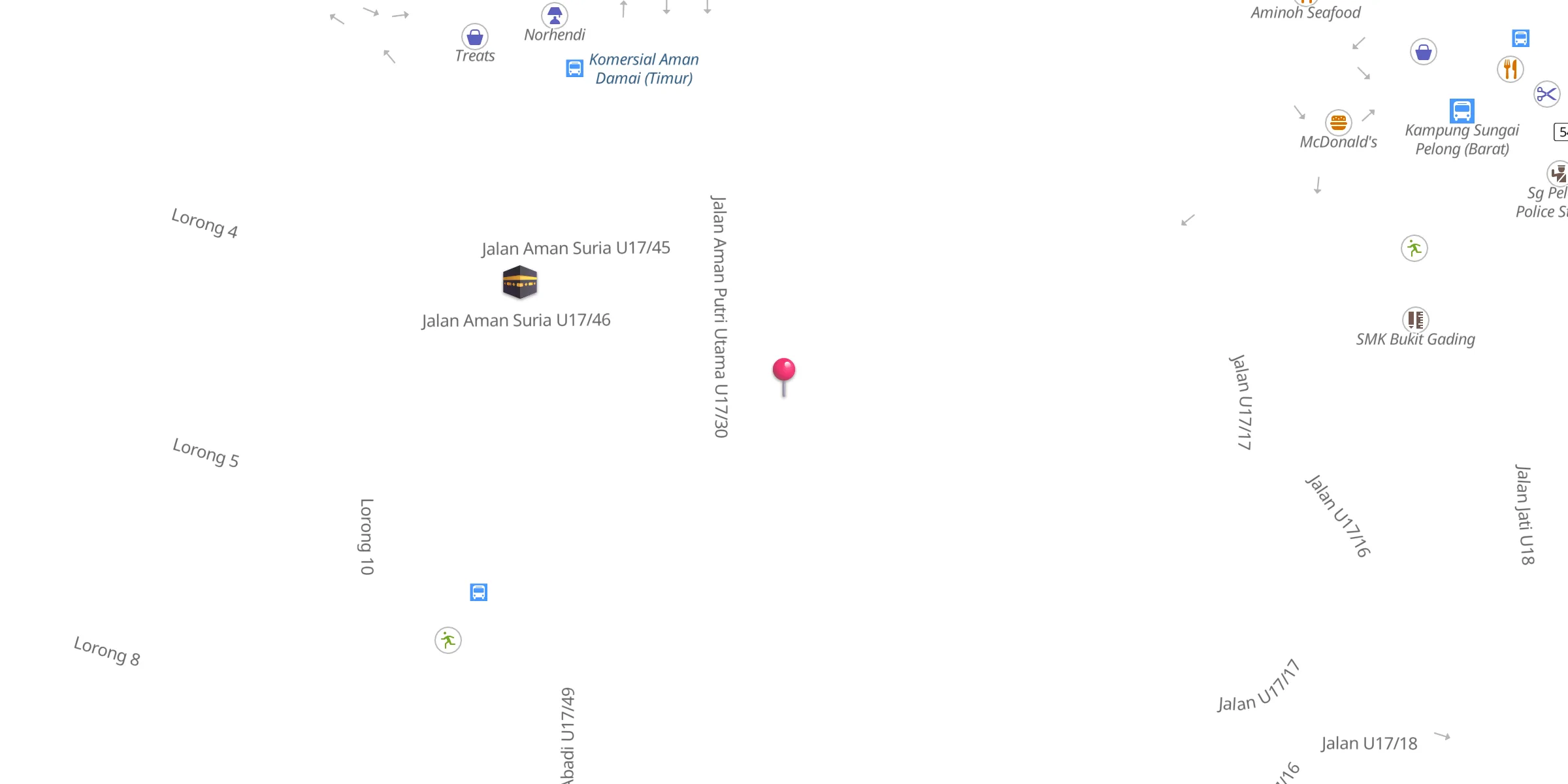 Carte de localisation : Surau