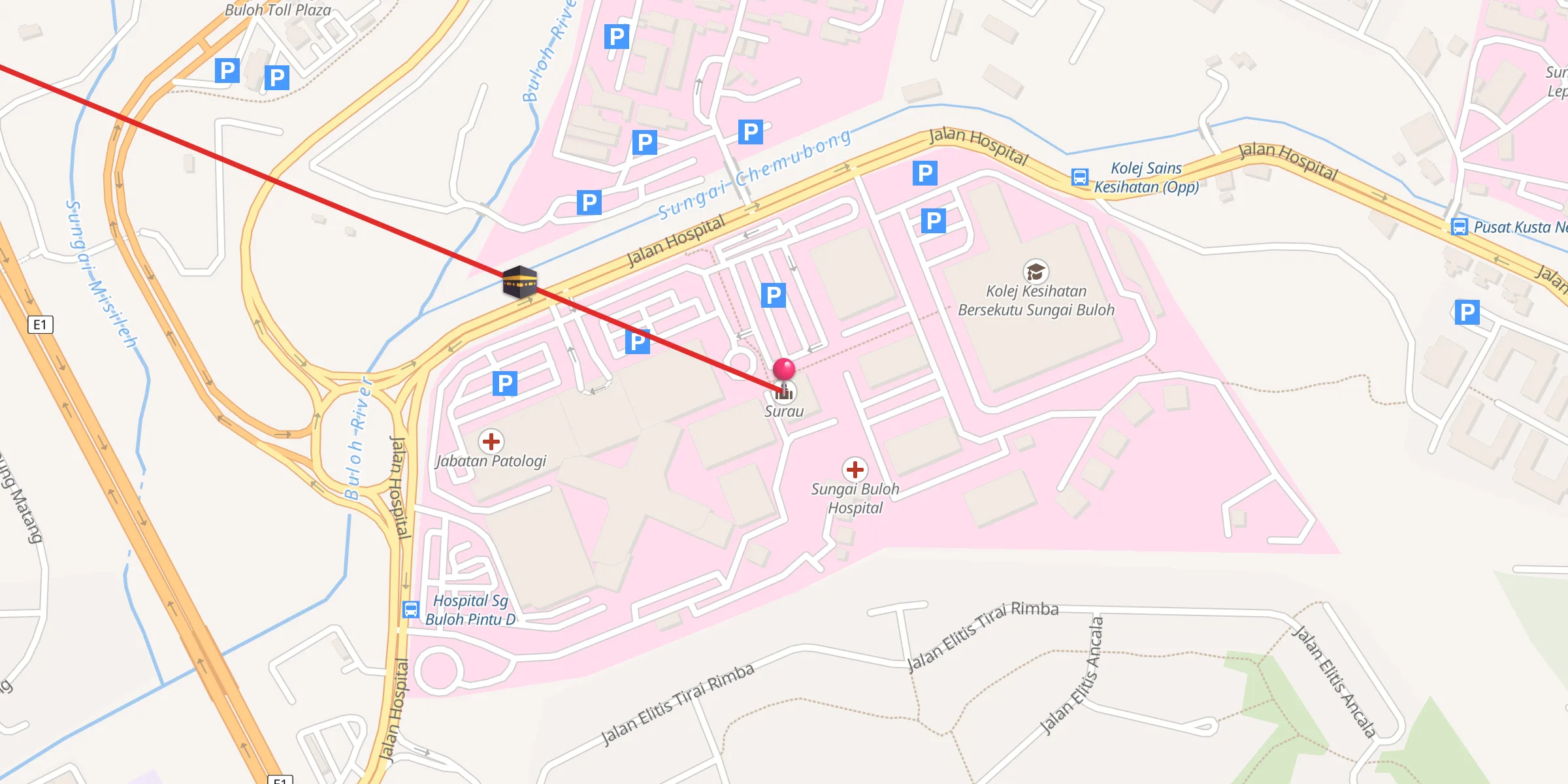Carte de localisation : Surau