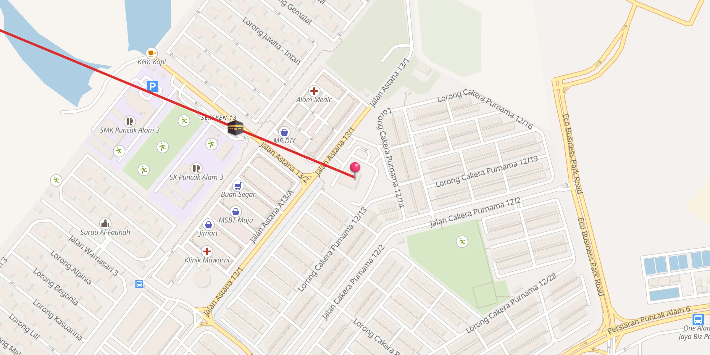 Carte de localisation : Surau Haji Ismail