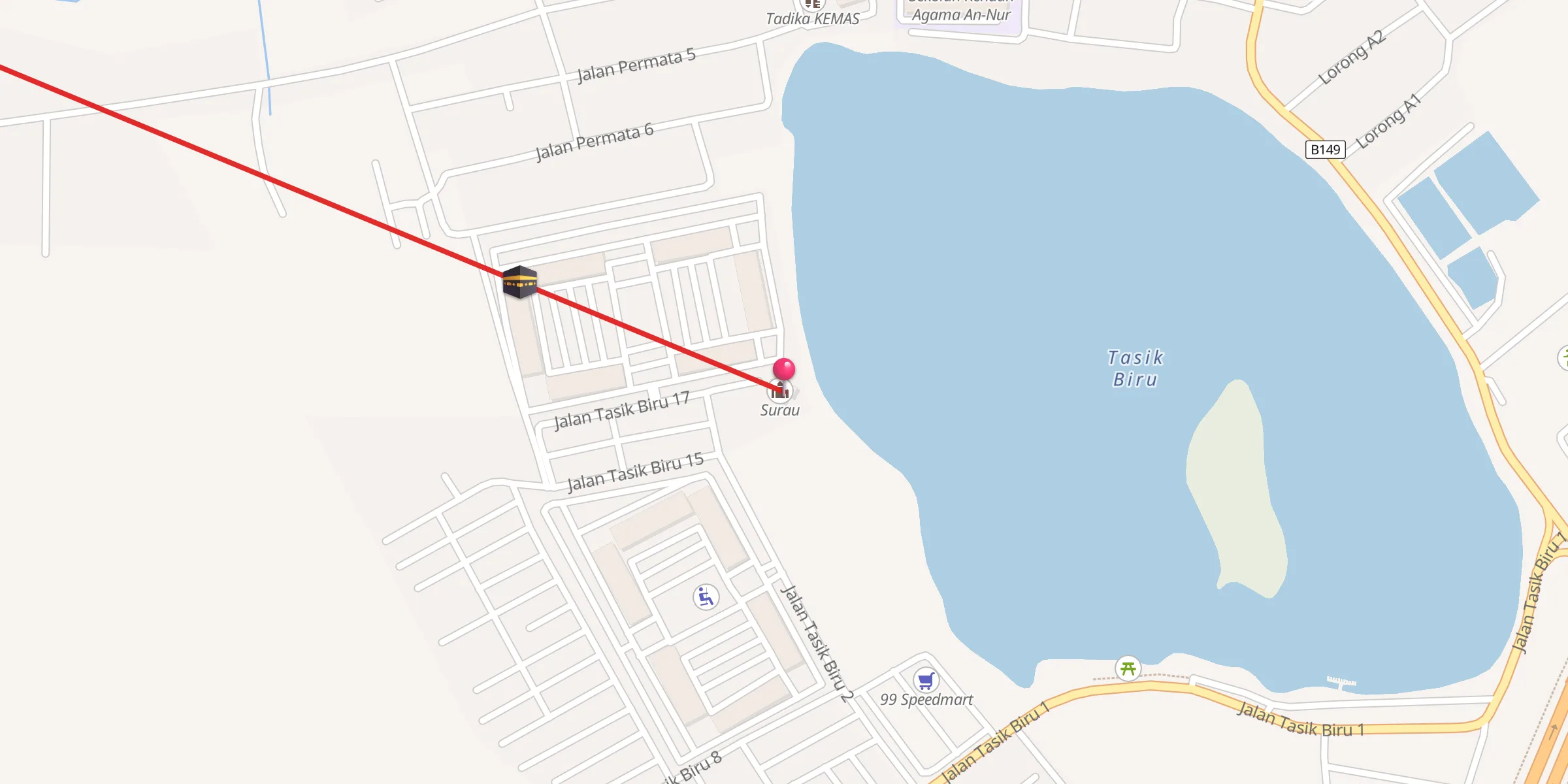 Carte de localisation : Surau