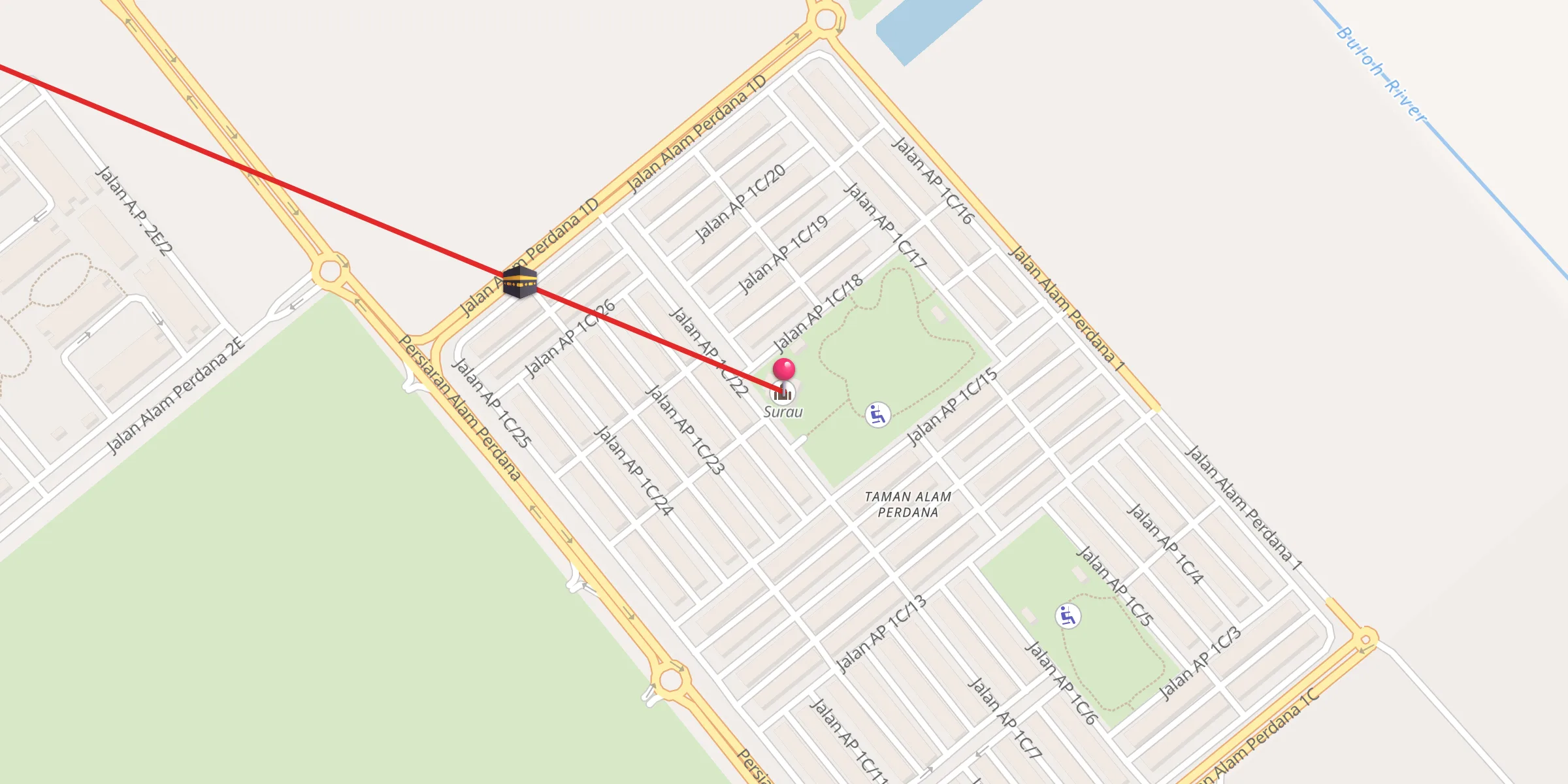 Carte de localisation : Surau