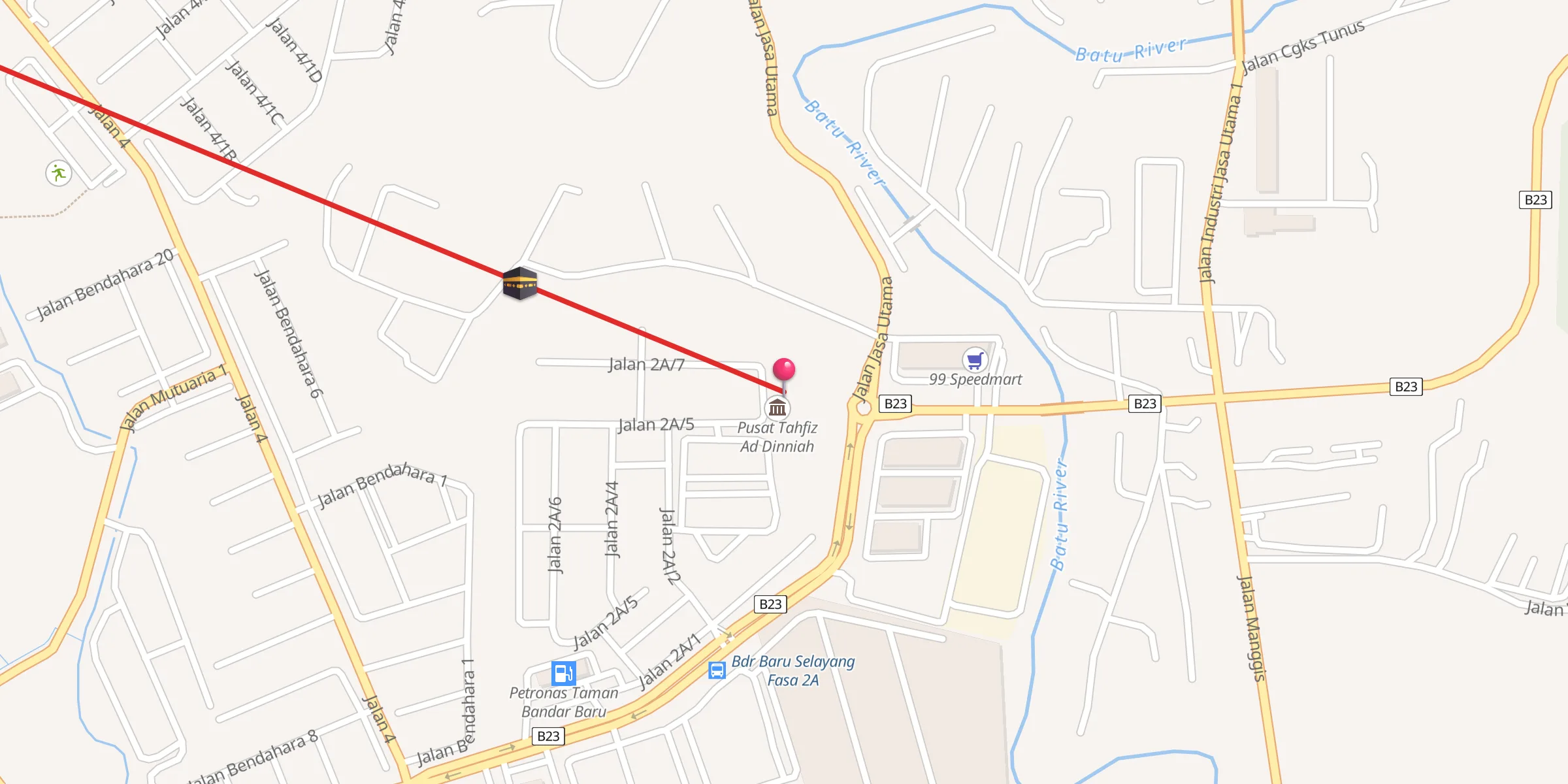 Carte de localisation : Surau Ad Dinniah
