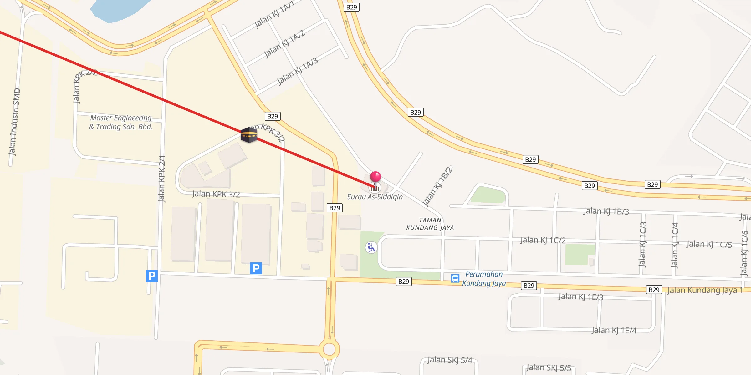 Carte de localisation : Surau As-Siddiqin