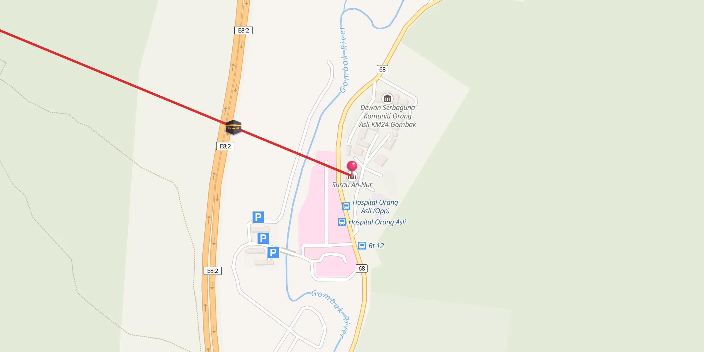 Carte de localisation : Surau An-Nur