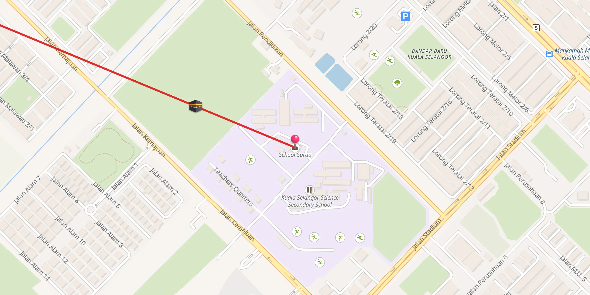 Carte de localisation : School Surau