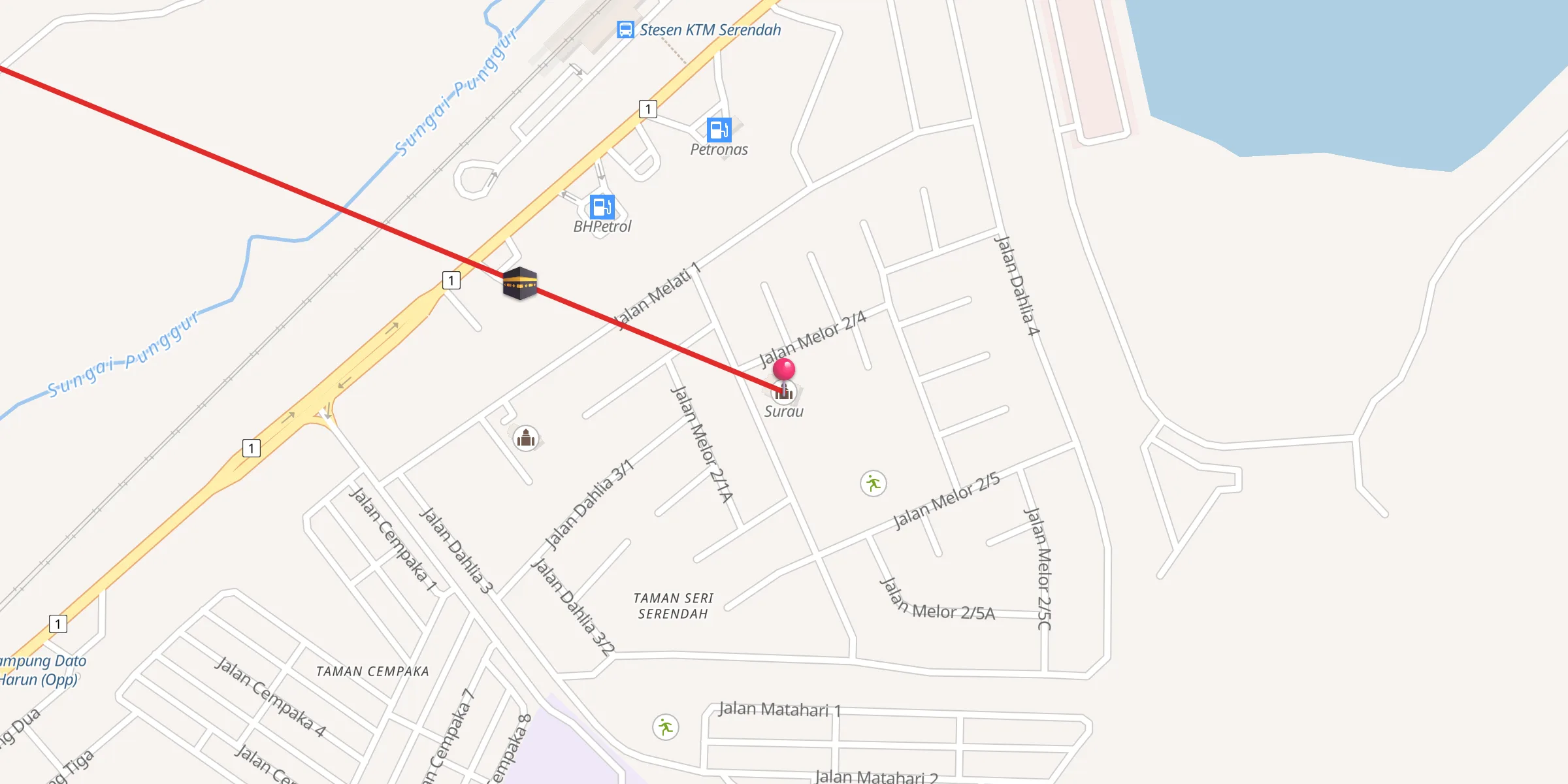 Carte de localisation : Surau