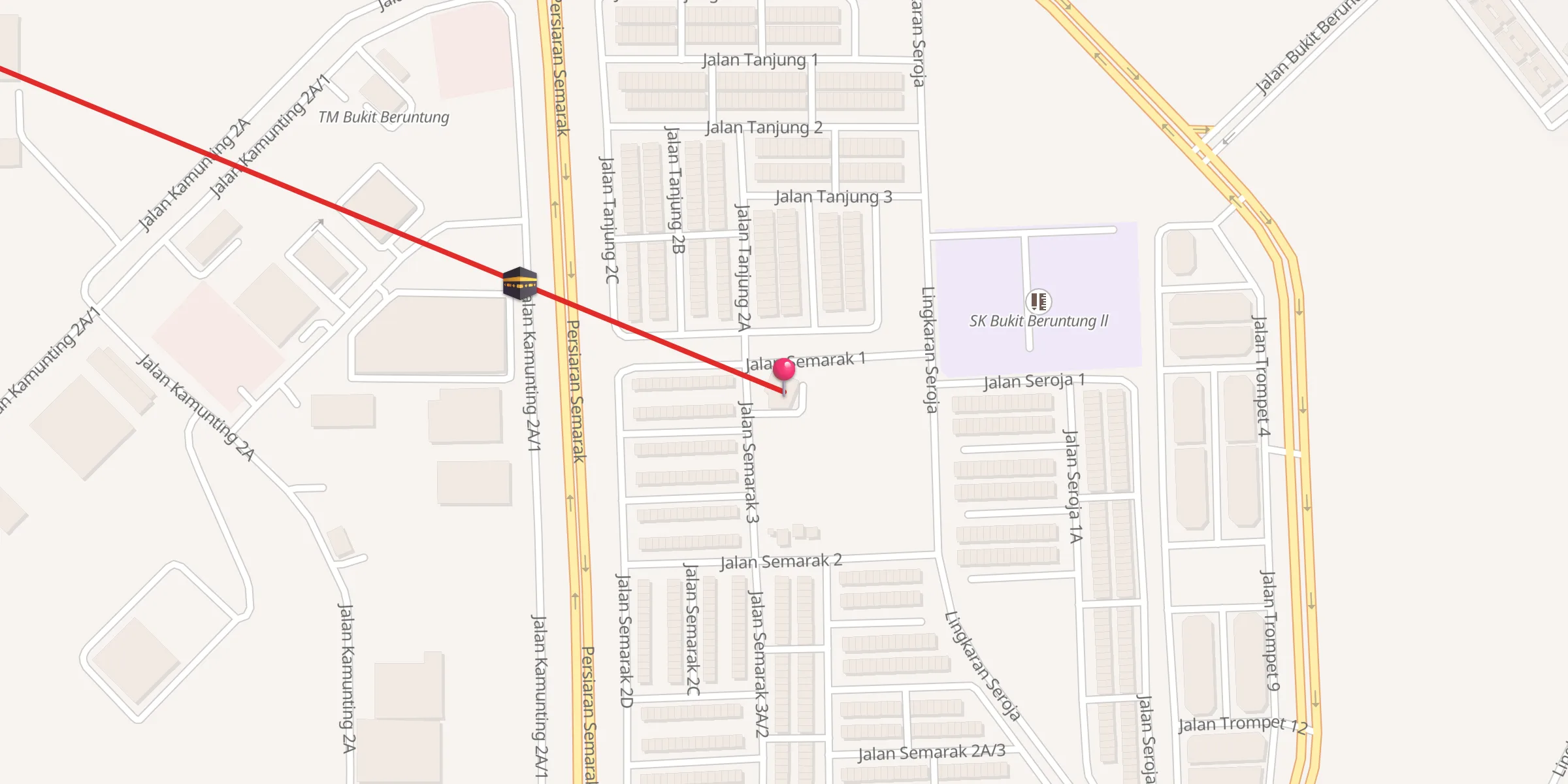 Carte de localisation : Surau Al-Rasyidin