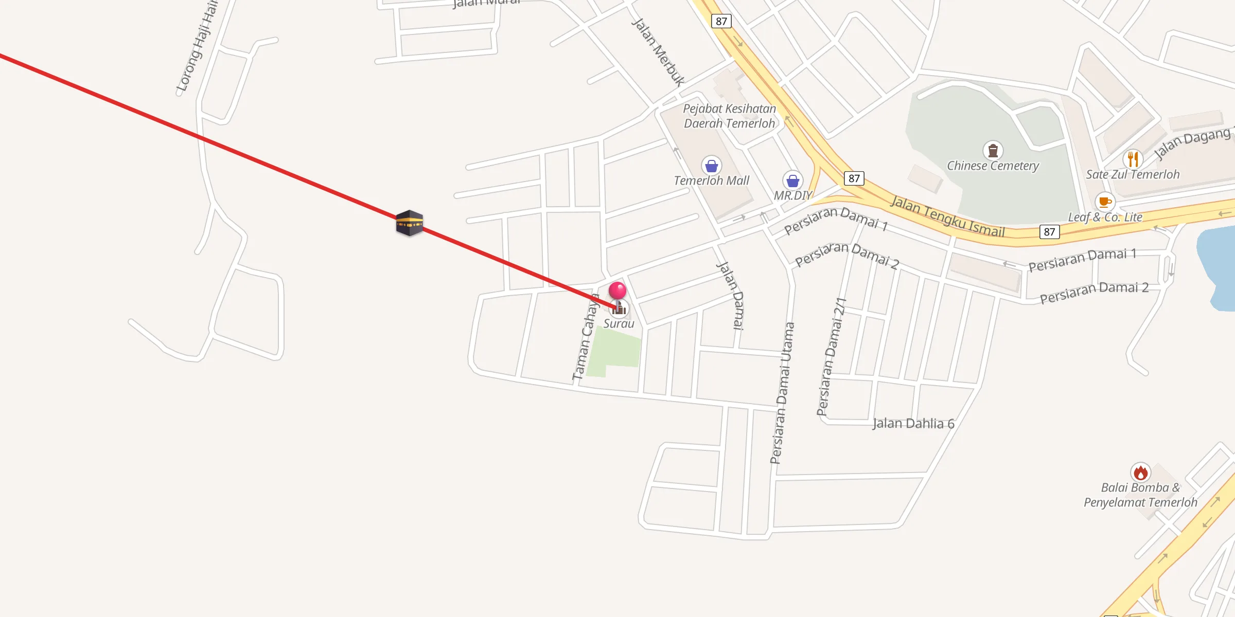 Carte de localisation : Surau