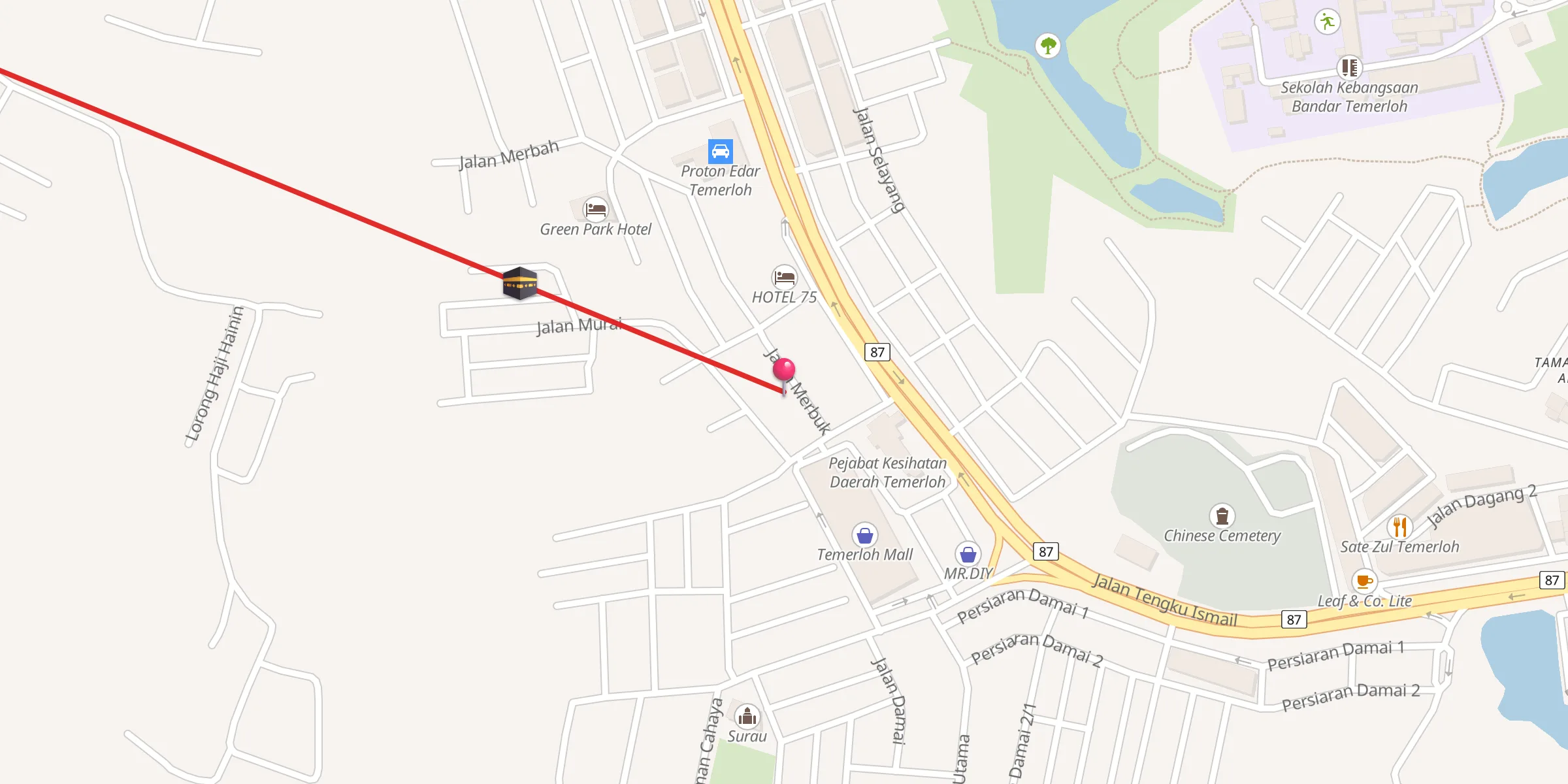 Carte de localisation : Surau Al-Firdaus