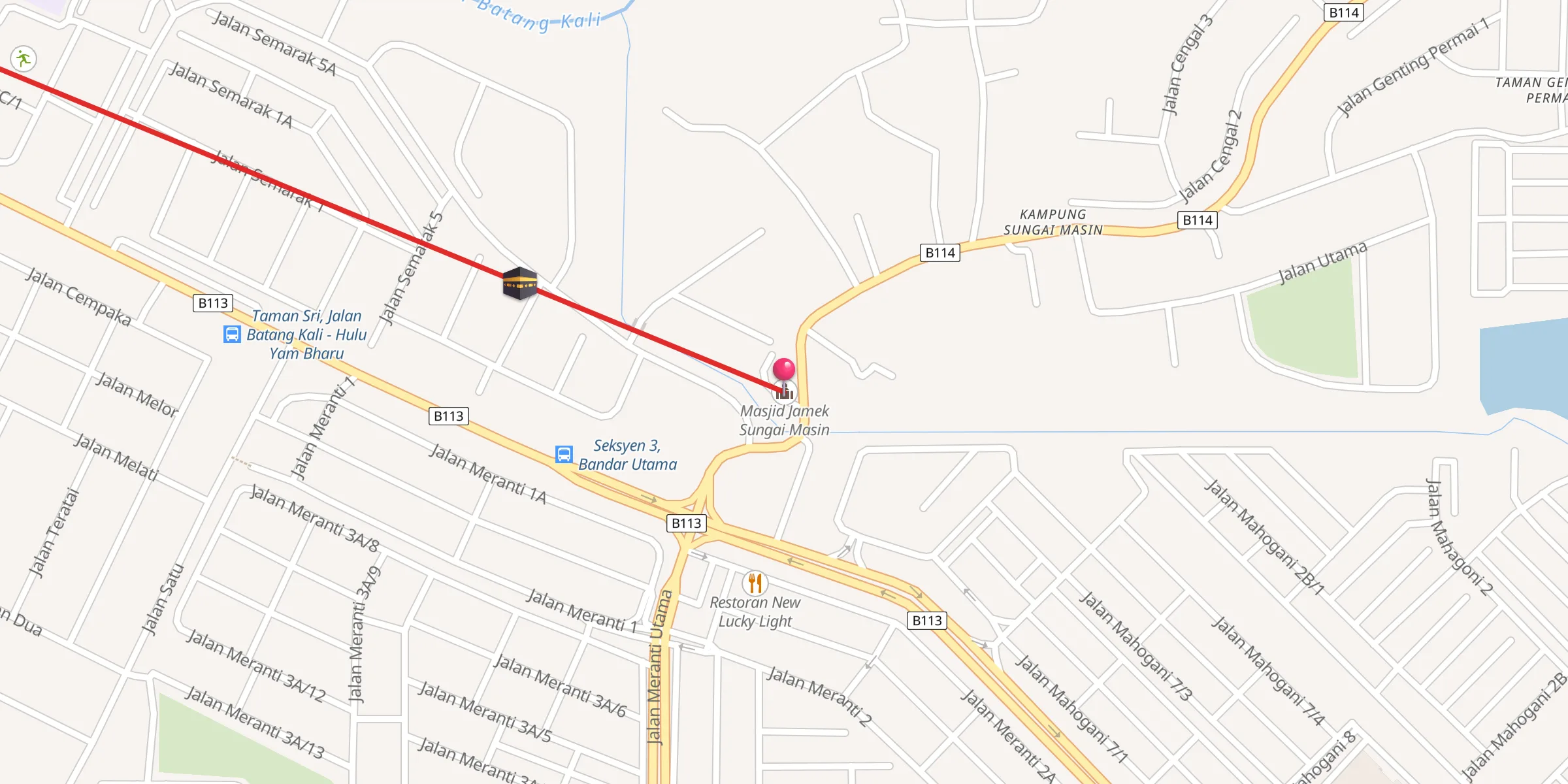 Carte de localisation : Masjid Jamek Sungai Masin