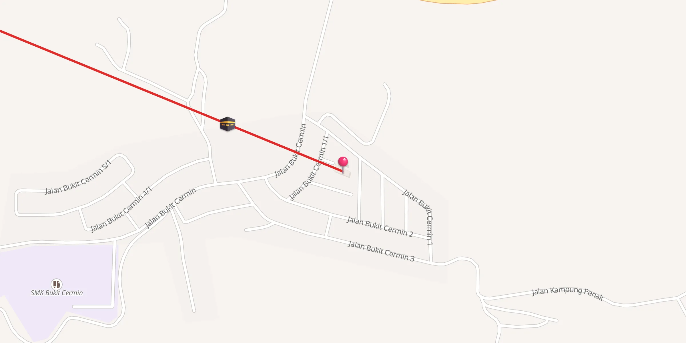 Carte de localisation : Surau Taman Bukit Cermin