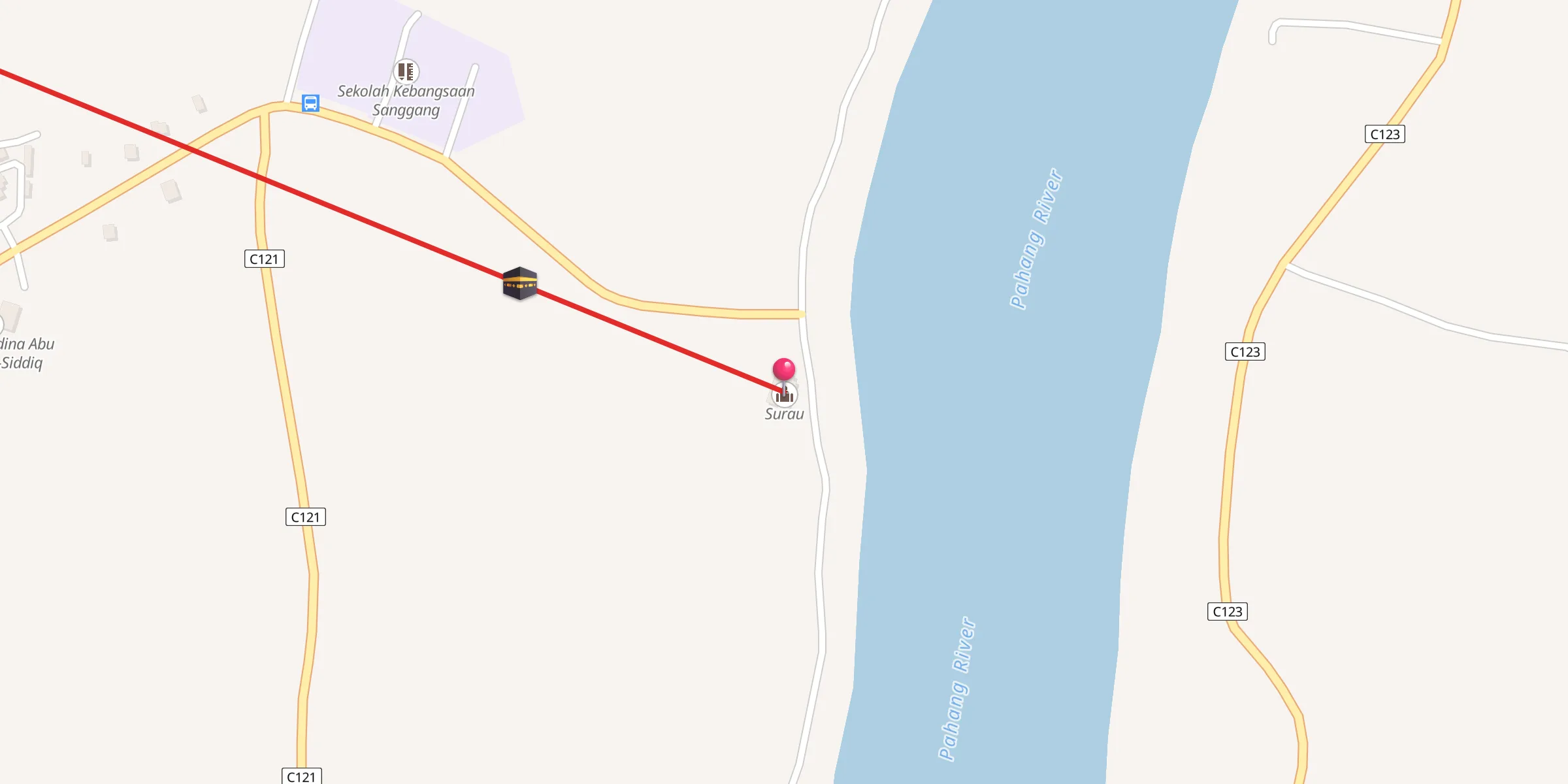 Carte de localisation : Surau