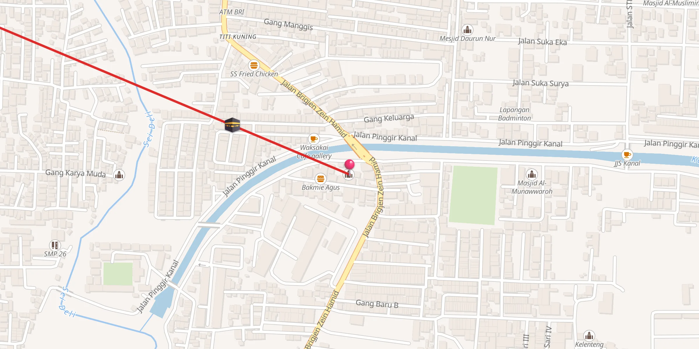 Carte de localisation : Masjid Al Mahmudiyah