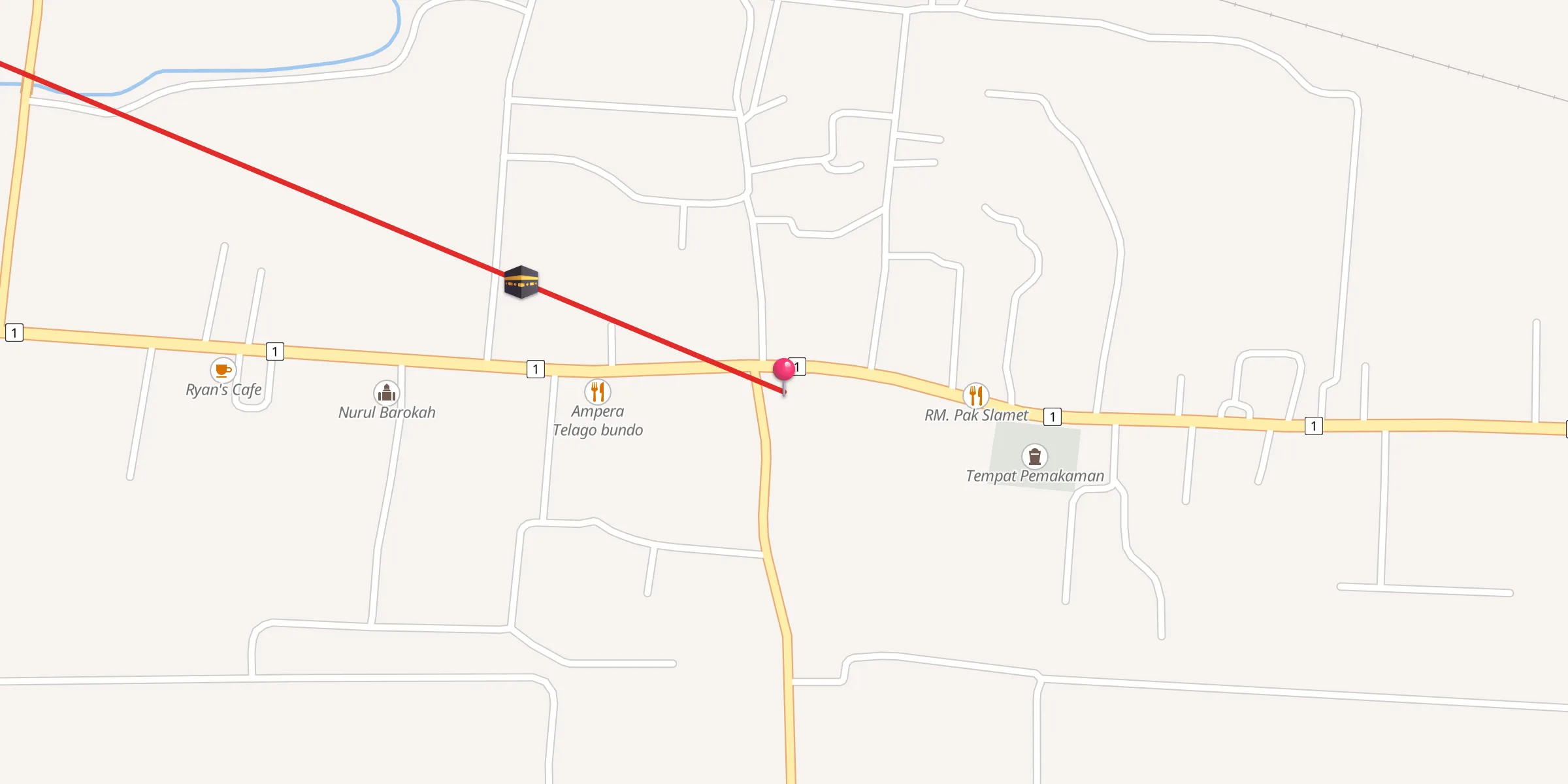 Carte de localisation : Masjid Nur Hasannah