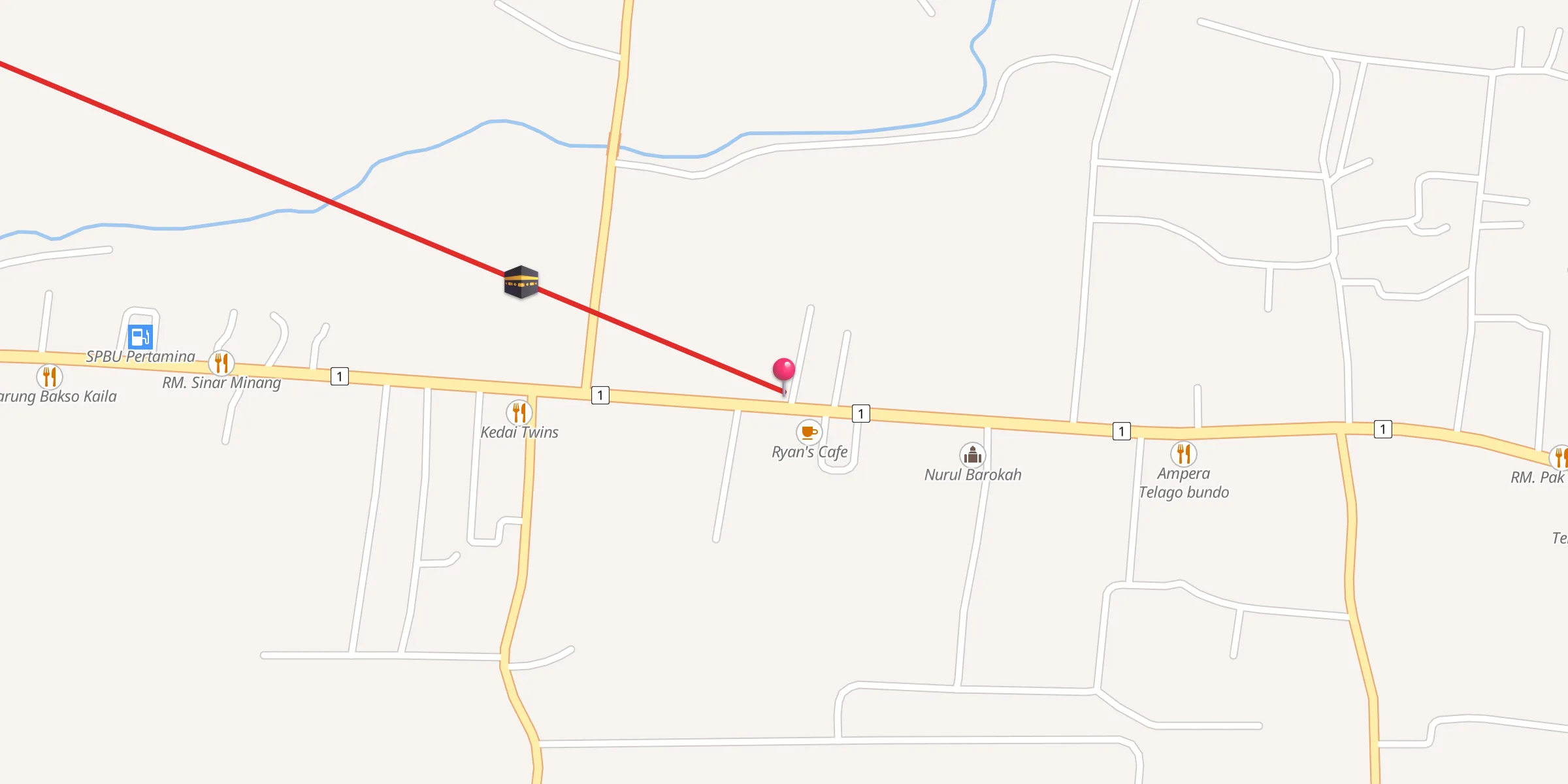 Carte de localisation : Mushola Al hasanah