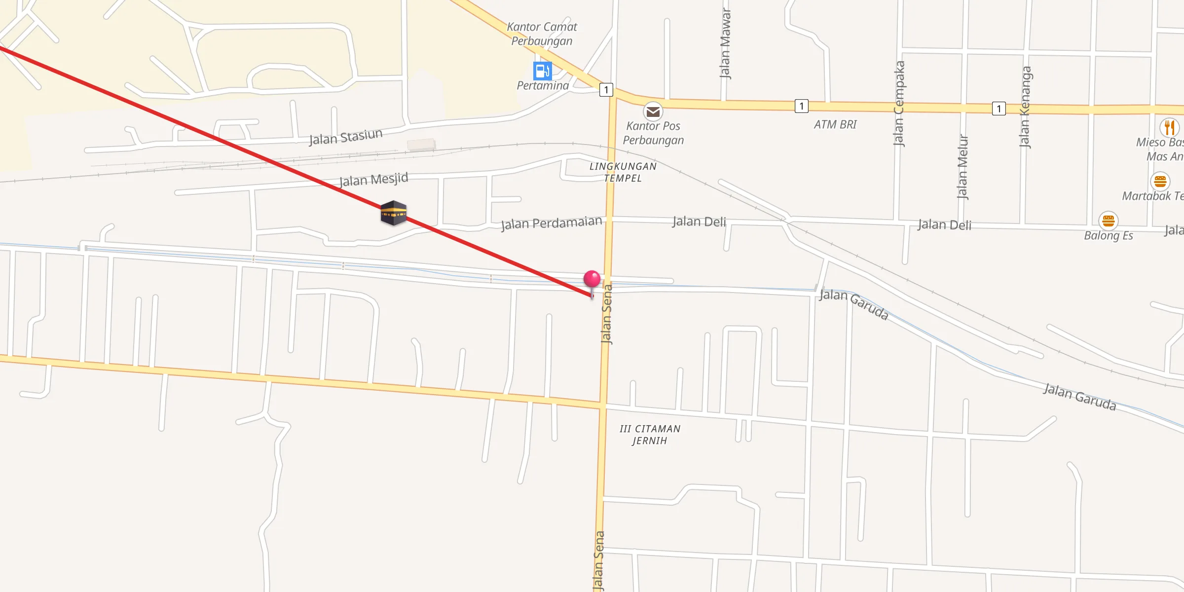 Carte de localisation : Mushola Nurul Amaliyah