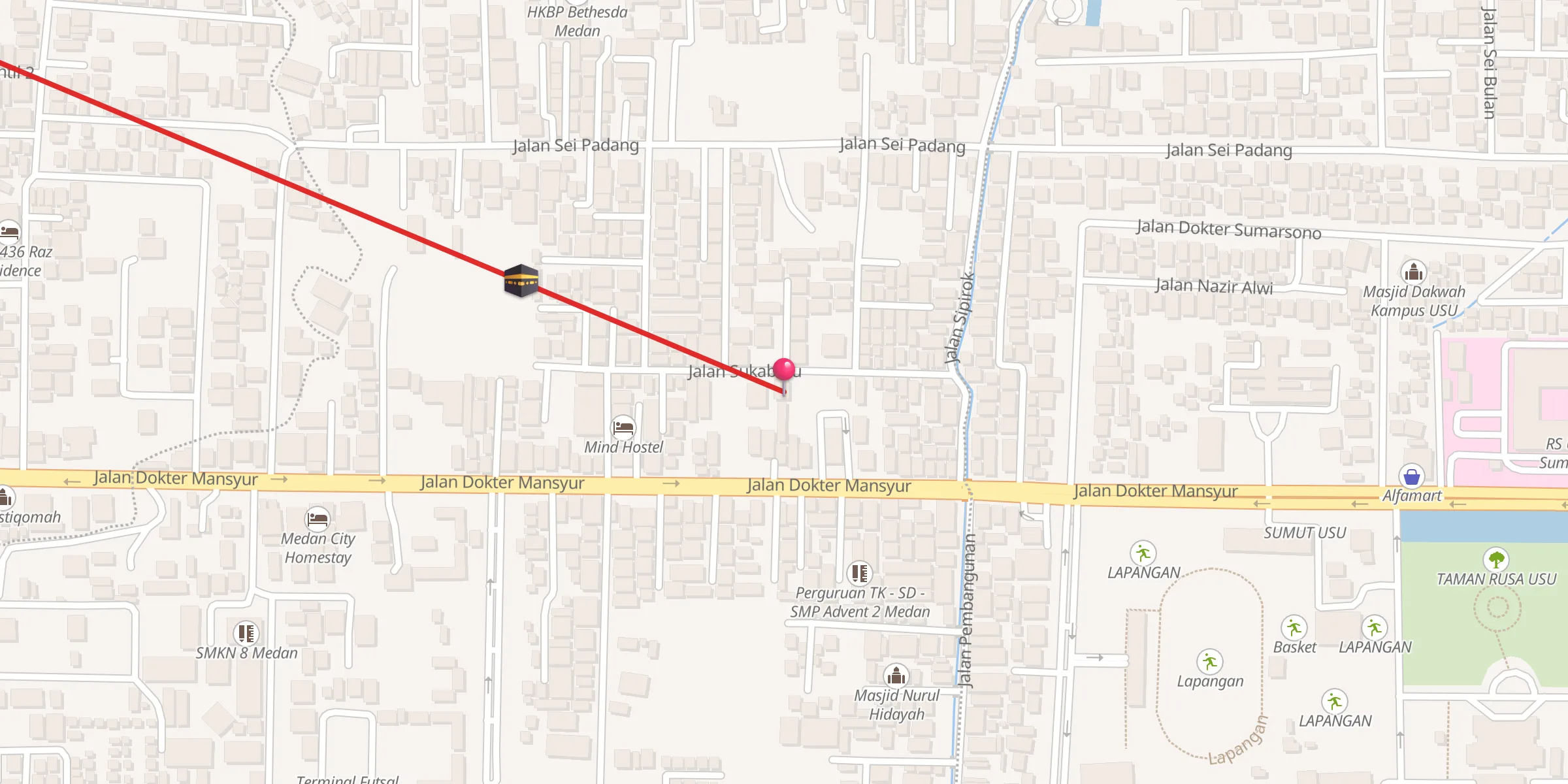 Carte de localisation : Masjid Al Ghufron
