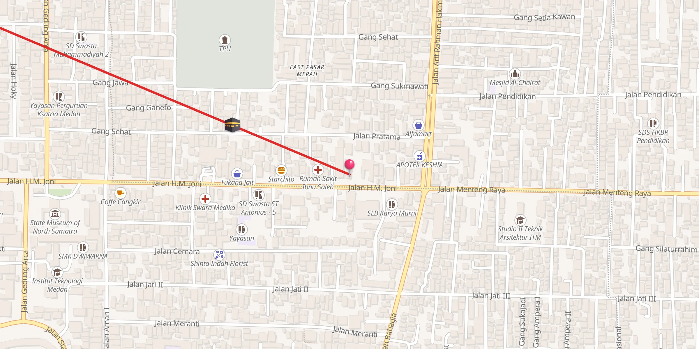 Carte de localisation : MASJID QUATUL MUSLIMIN