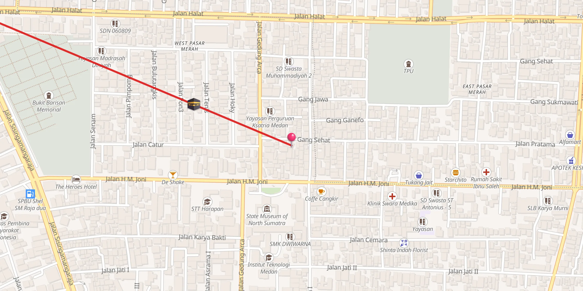 Carte de localisation : MASJID TAQWA LAWANG