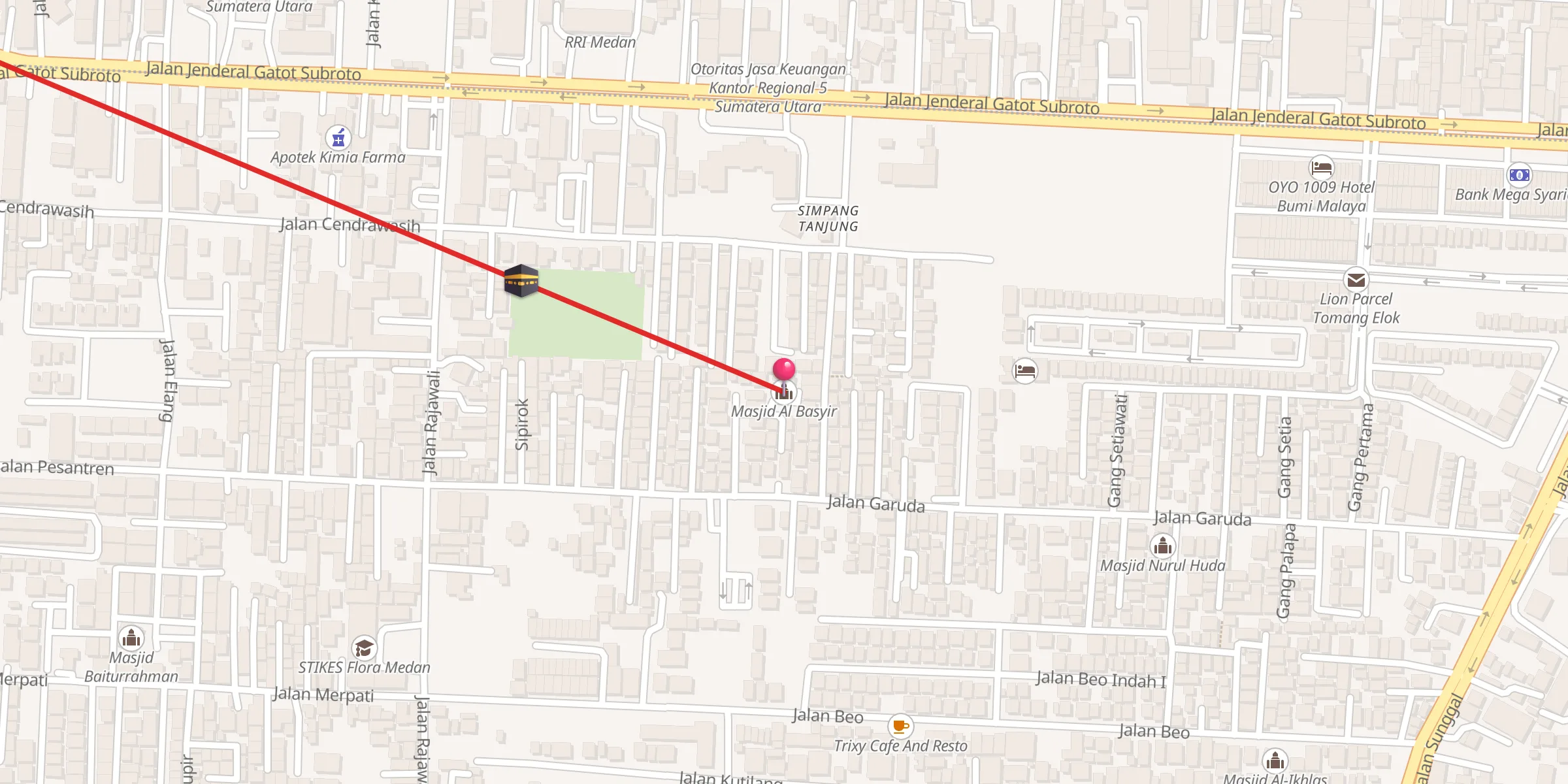 Carte de localisation : Masjid Al Basyir