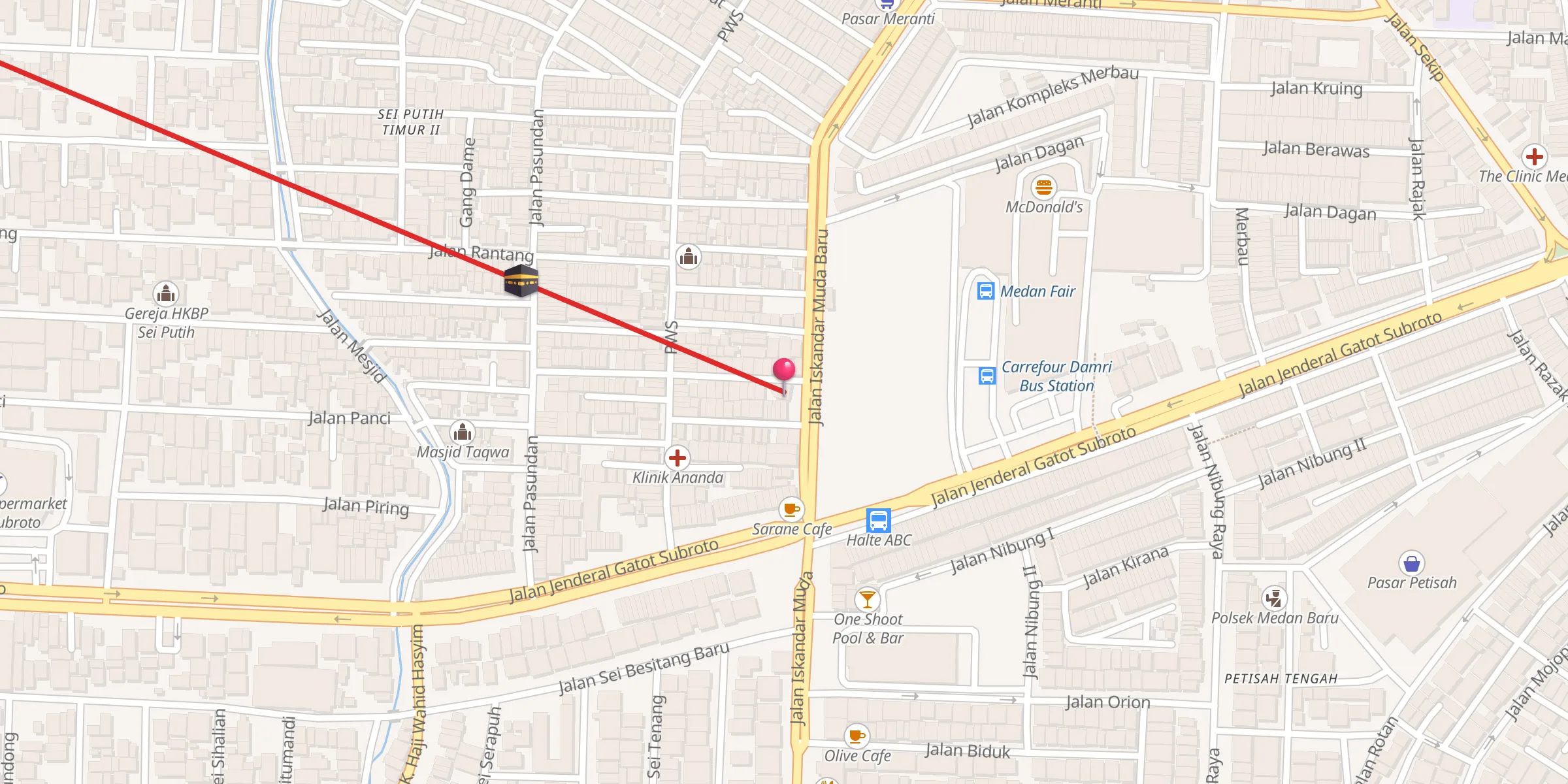Carte de localisation : Masjid Al Yasamin
