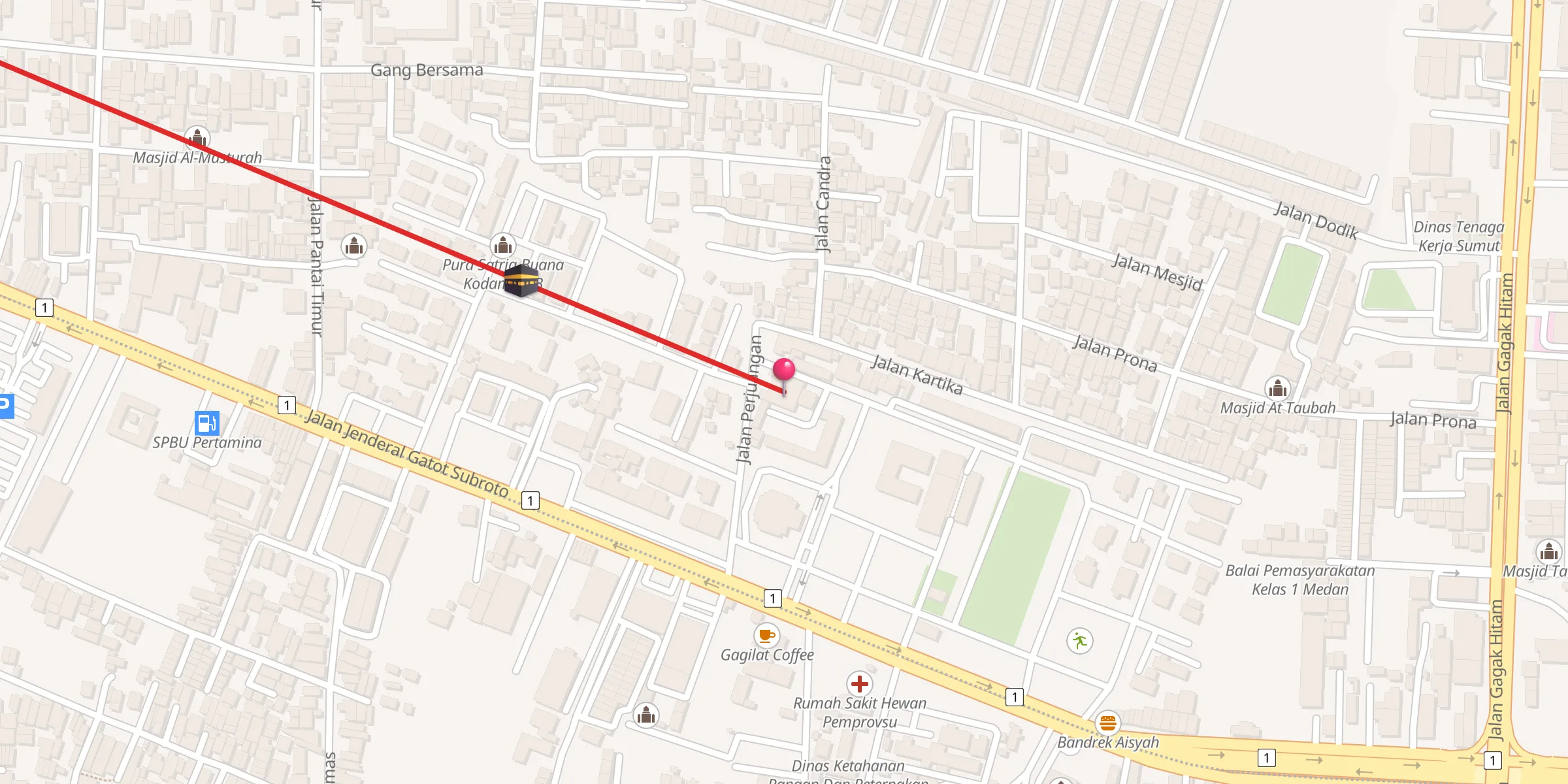 Carte de localisation : Masjid At-Taqwa