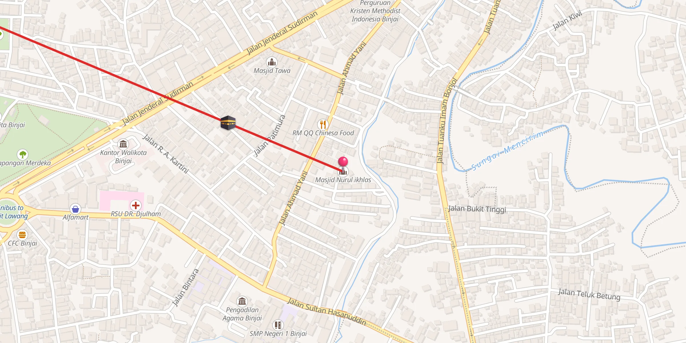 Carte de localisation : Masjid Nurul ikhlas