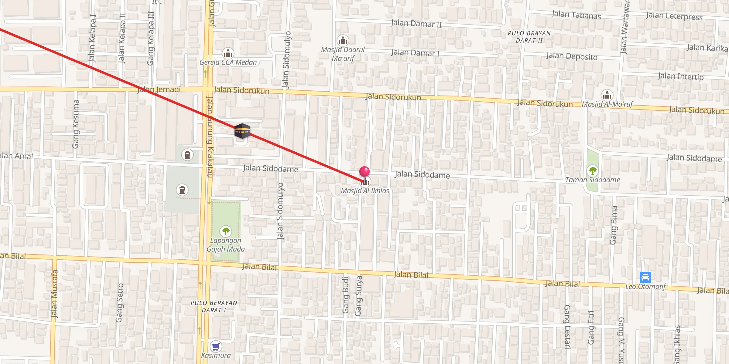 Carte de localisation : Masjid Al Ikhlas