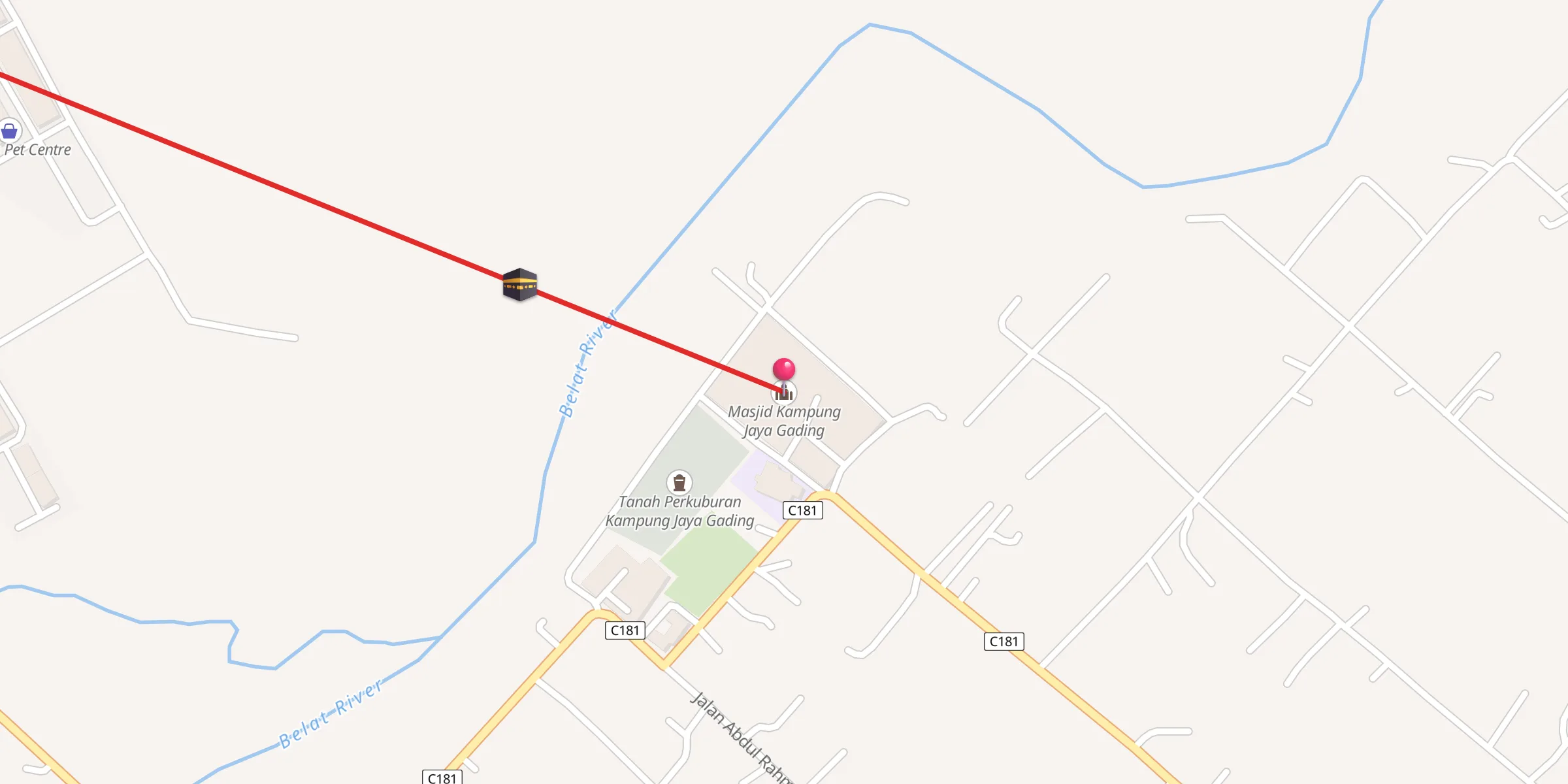Carte de localisation : Masjid Kampung Jaya Gading