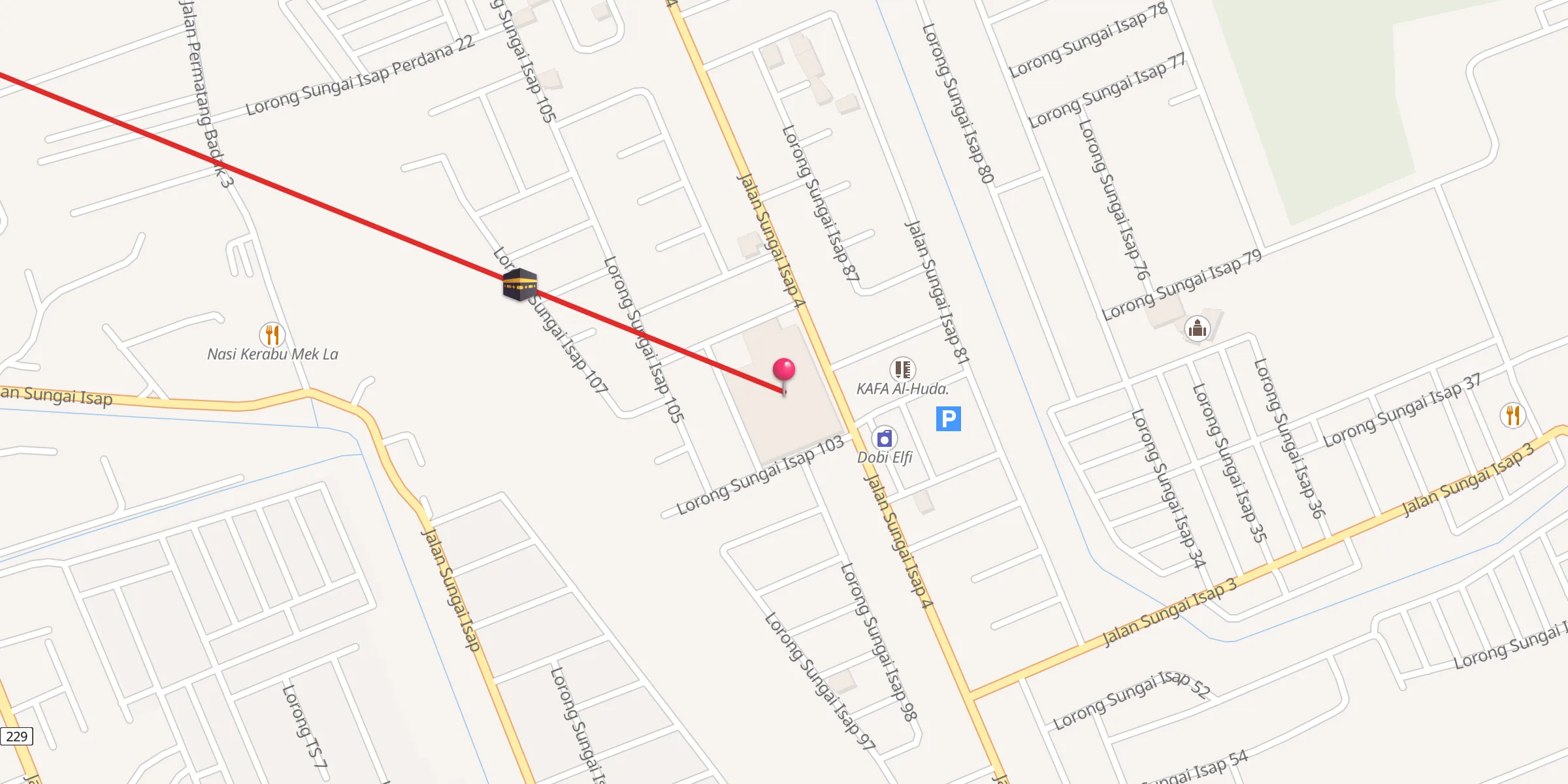 Carte de localisation : New Masjid Al-Falah
