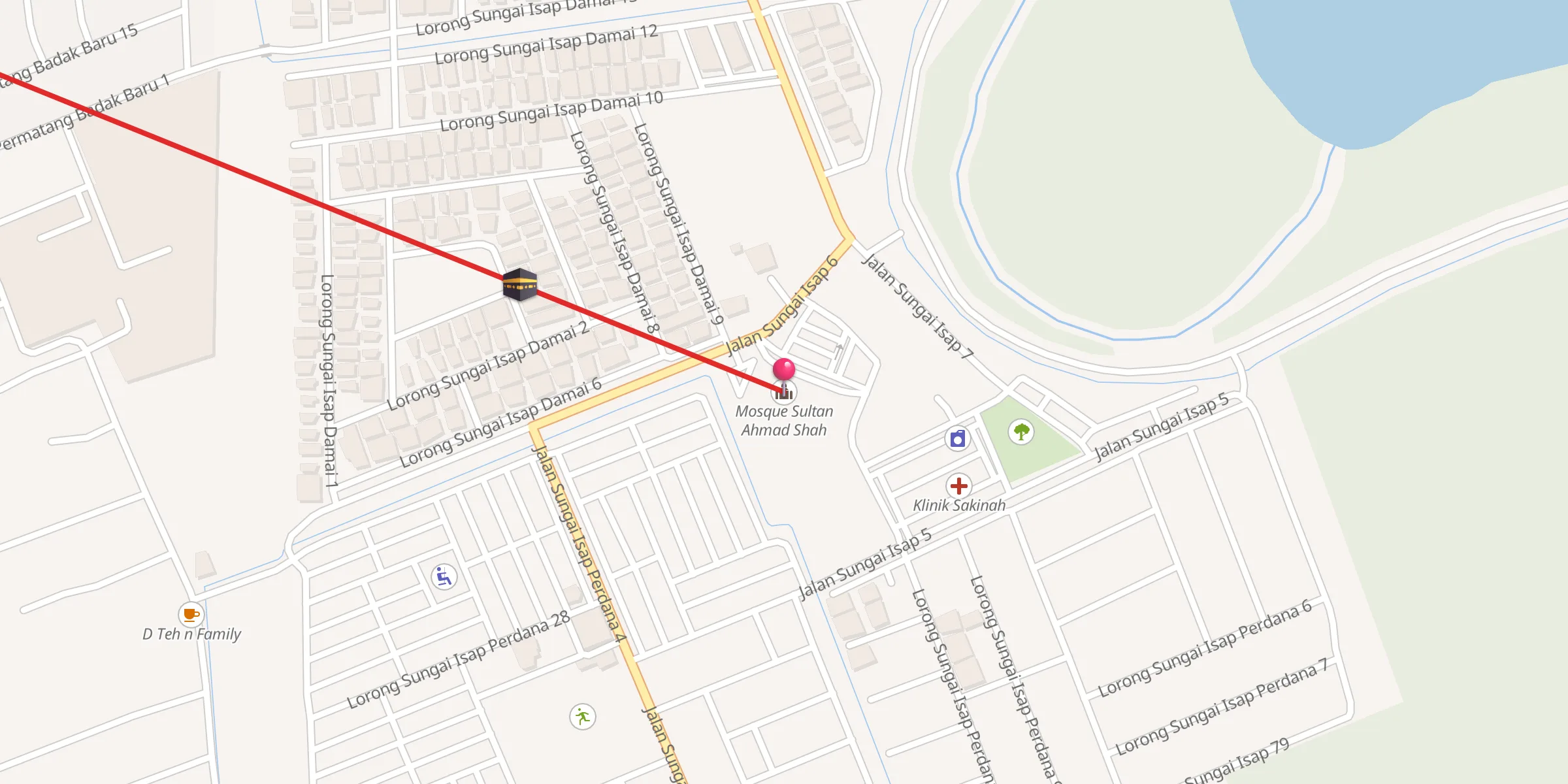 Carte de localisation : Mosque Sultan Ahmad Shah