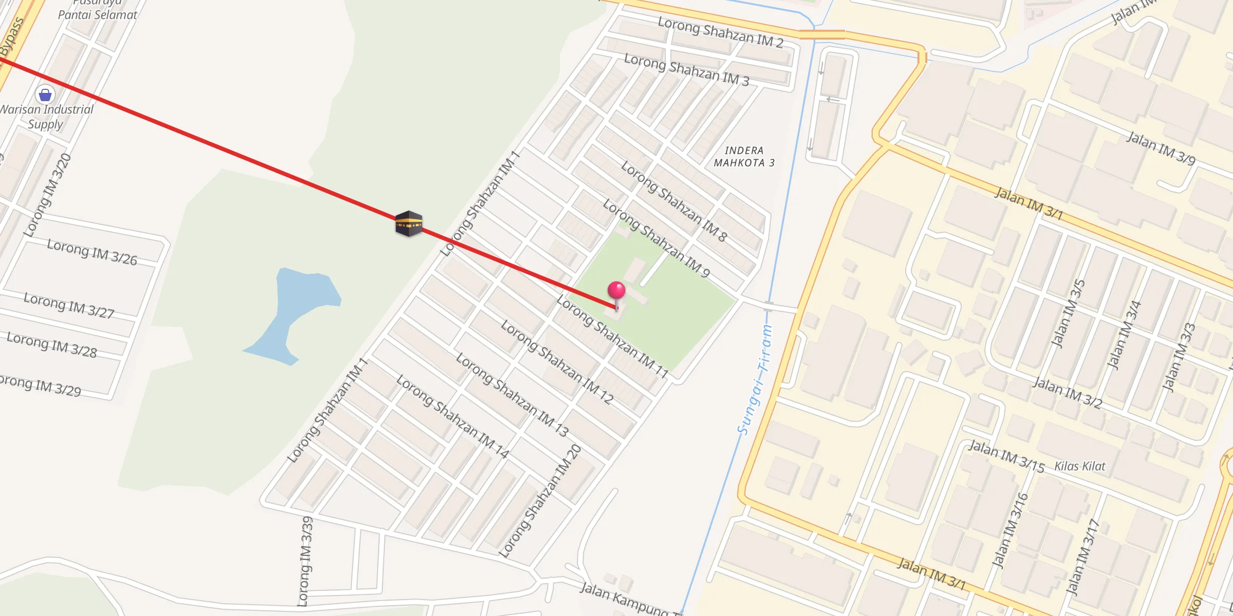 Carte de localisation : Surau Al-Imtiyyaz