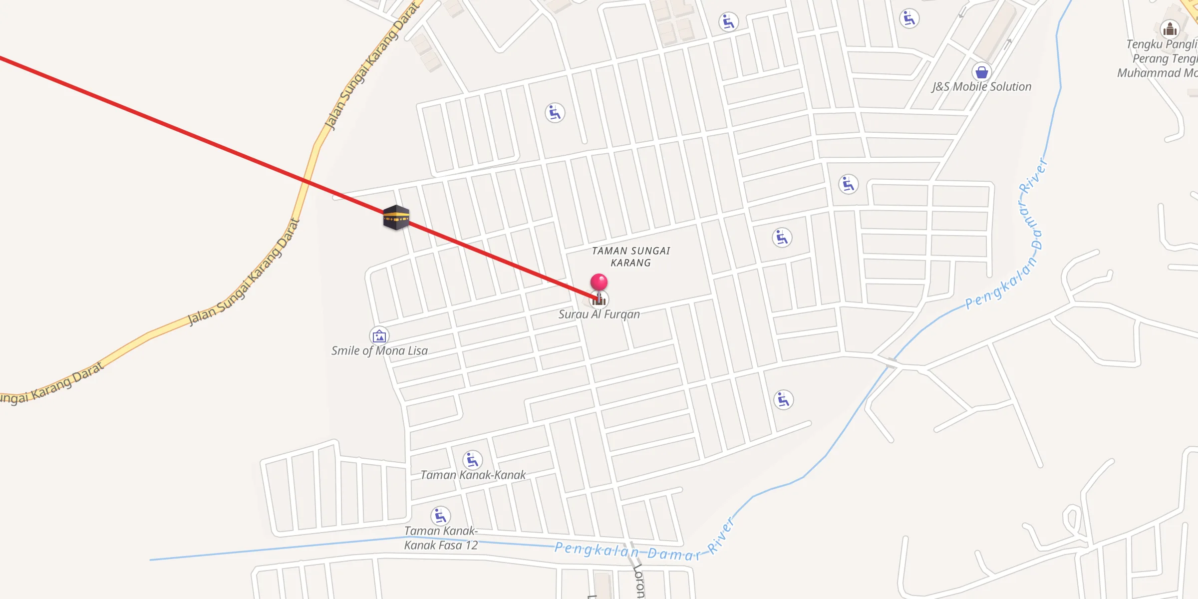 Carte de localisation : Surau Al Furqan