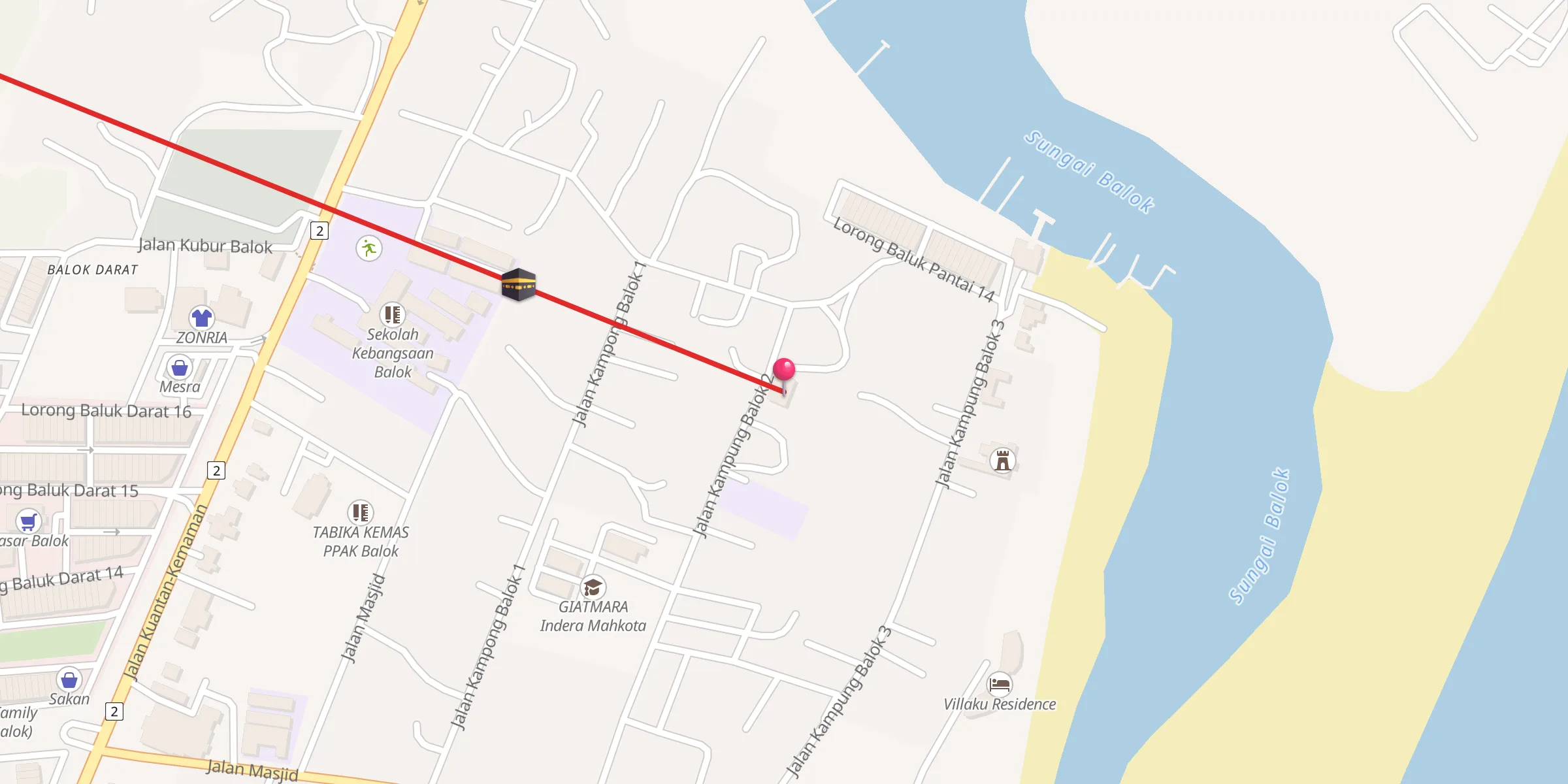 Carte de localisation : Surau Al-Hidayah