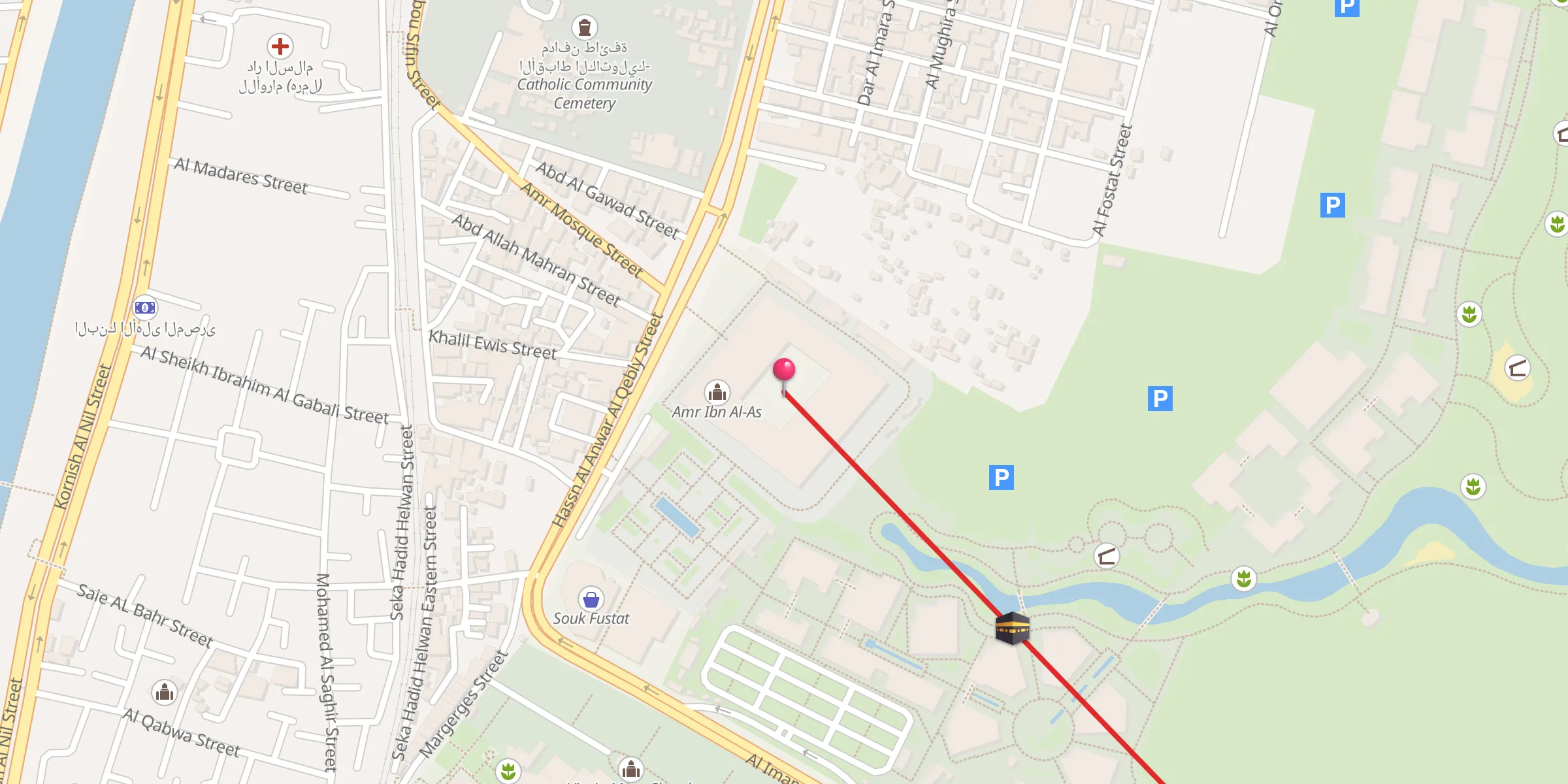Carte de localisation : Amr Ibn Al-As