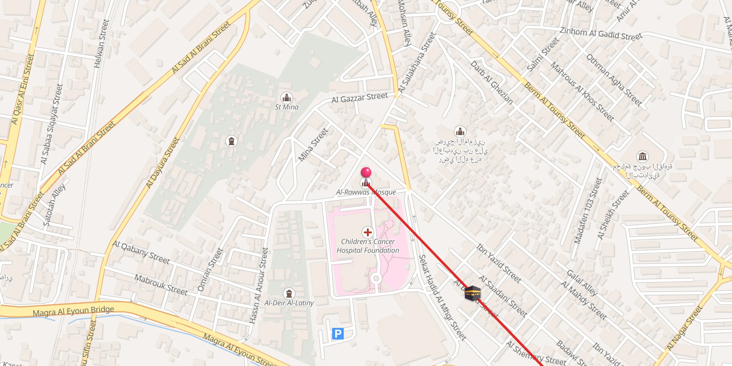 Carte de localisation : Al-Rawwas Mosque
