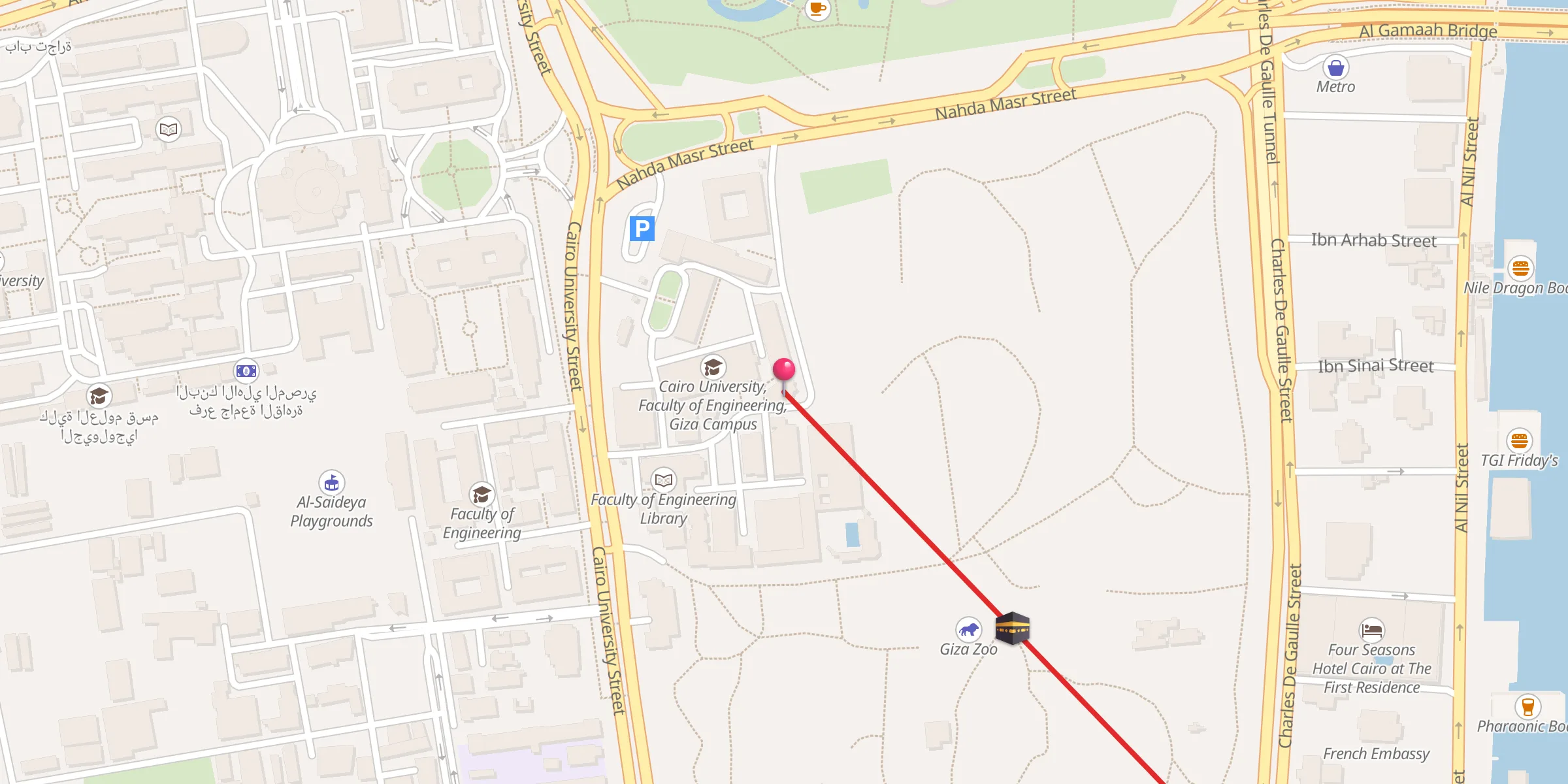 Carte de localisation : Faculty Mosque