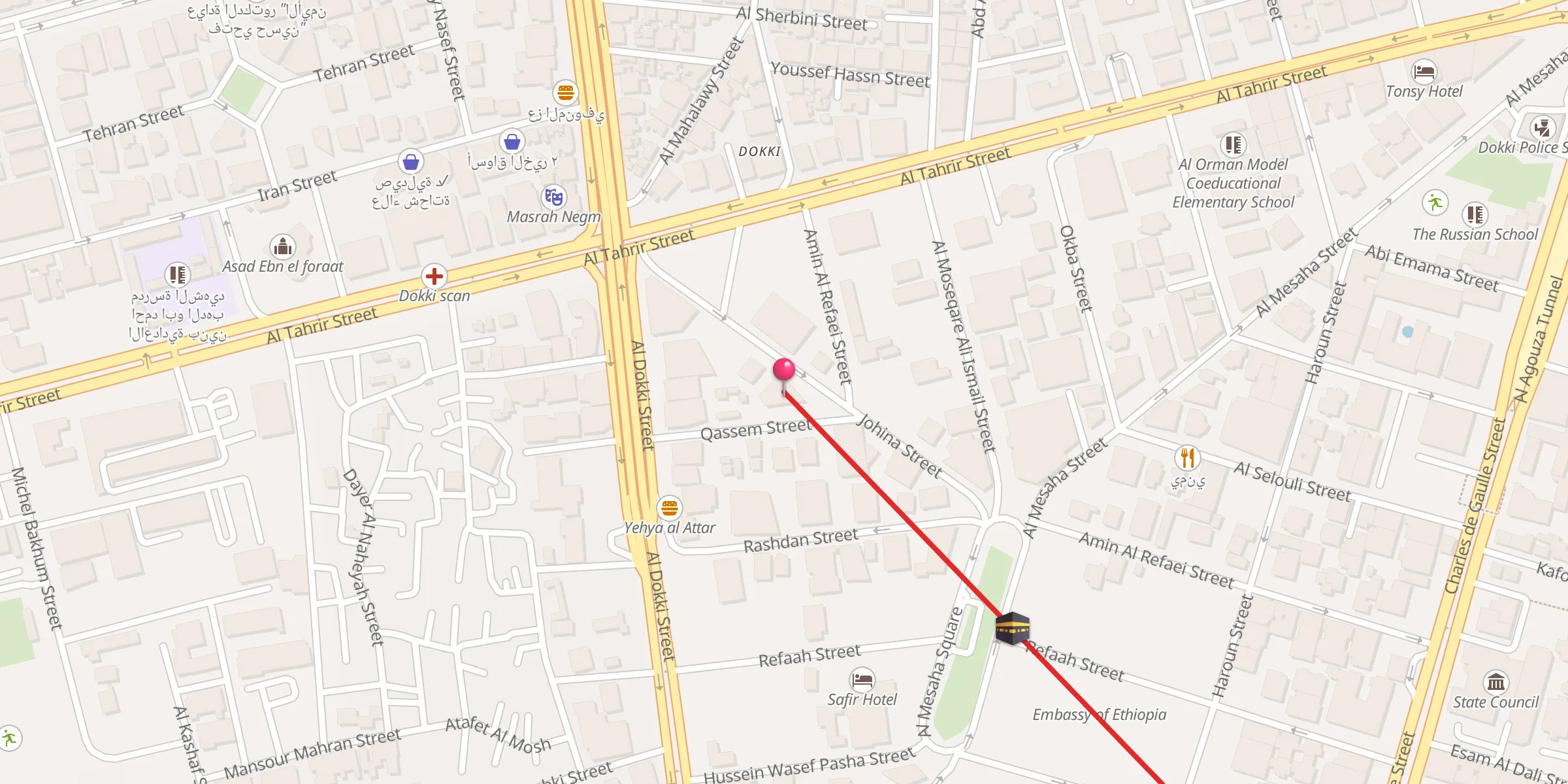 Carte de localisation : Abdallah Makkawi Mosque