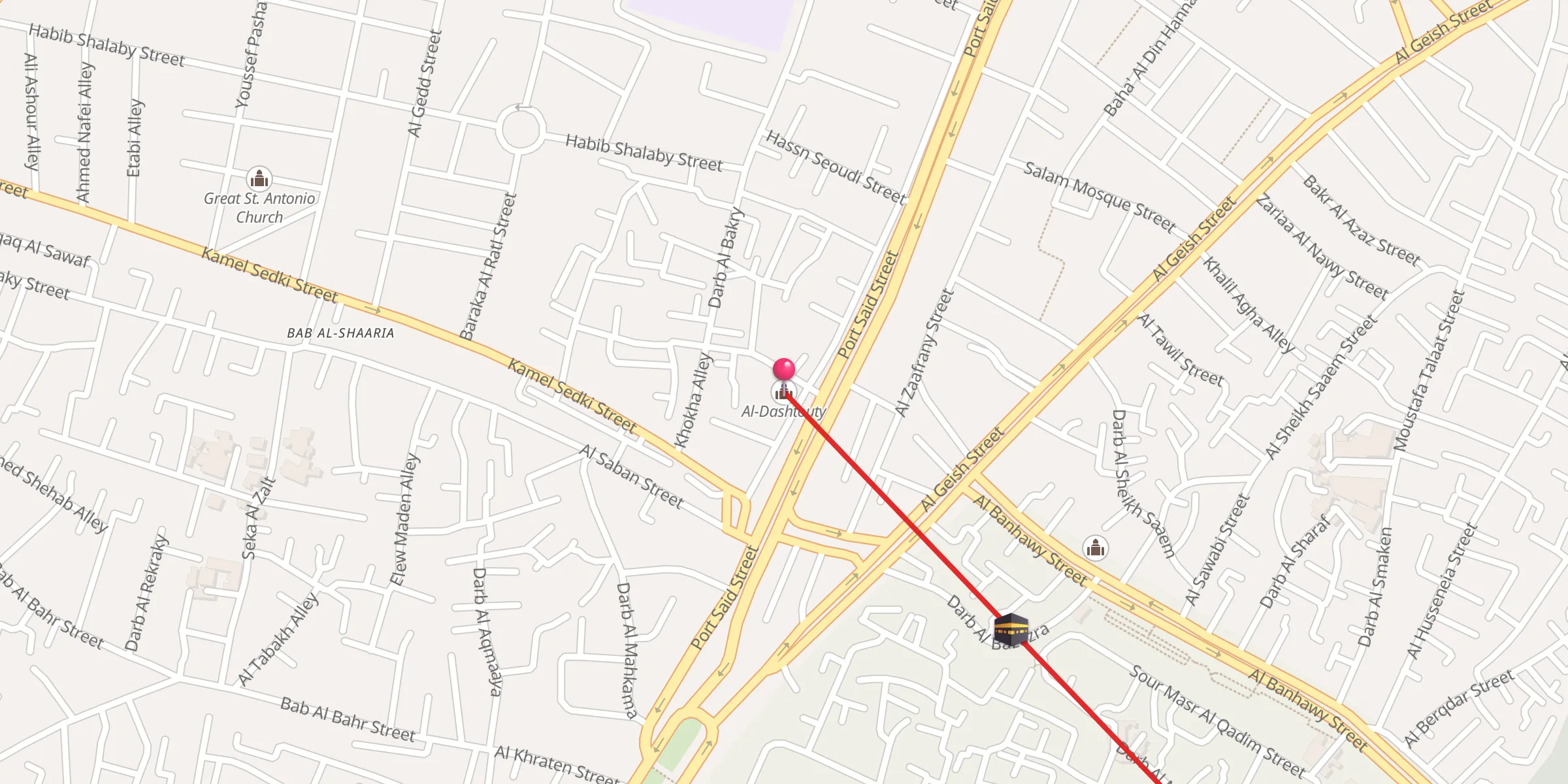 Carte de localisation : Al-Dashtouty