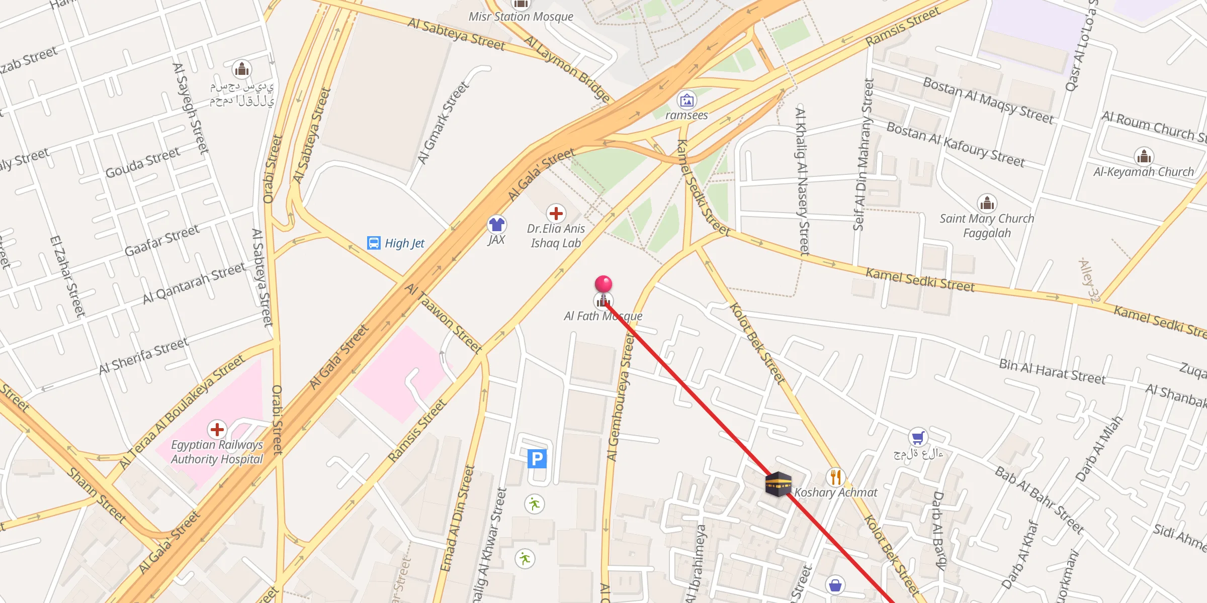 Carte de localisation : Al Fath Mosque