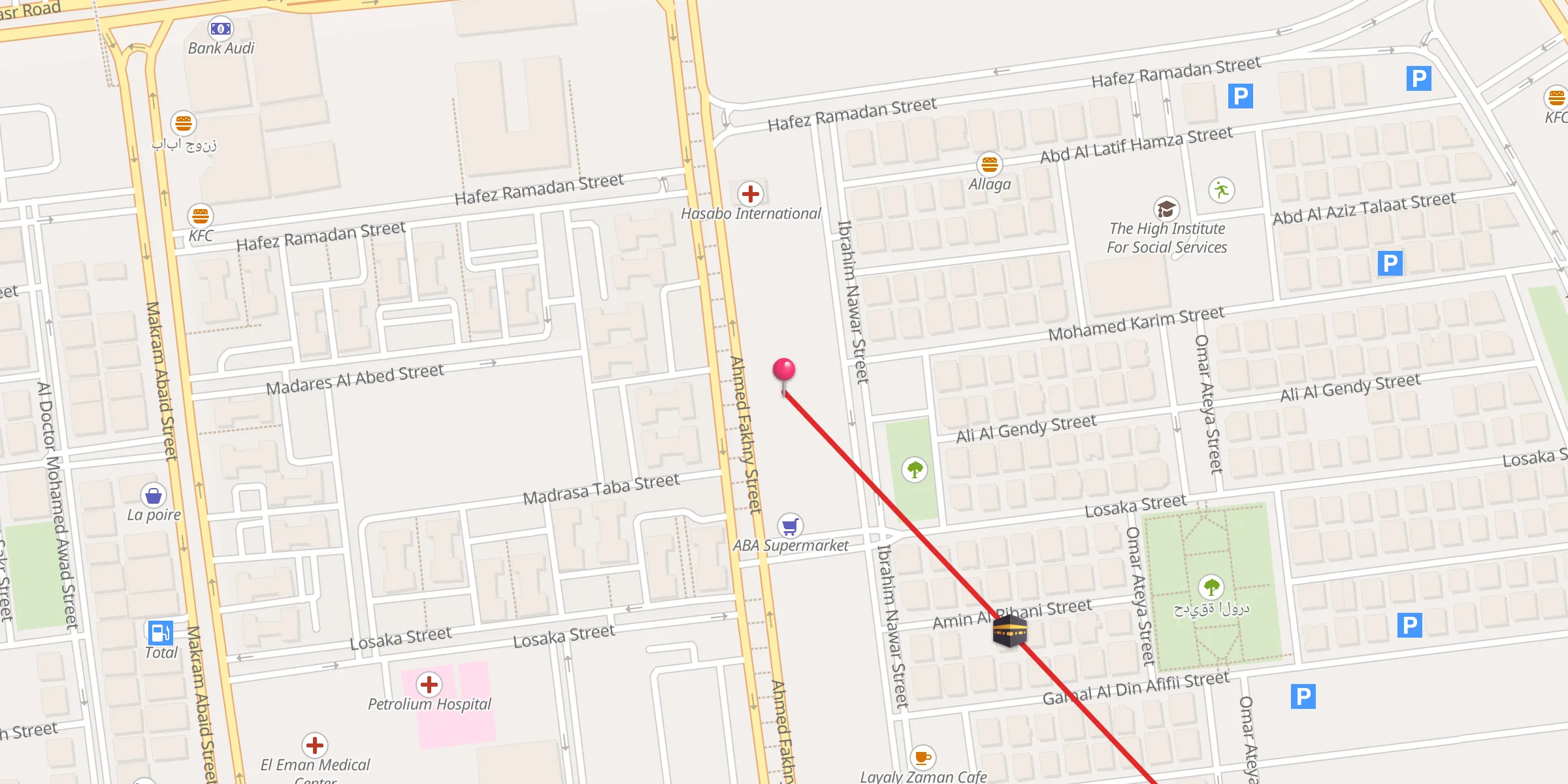 Carte de localisation : Al-Hamd Mosque