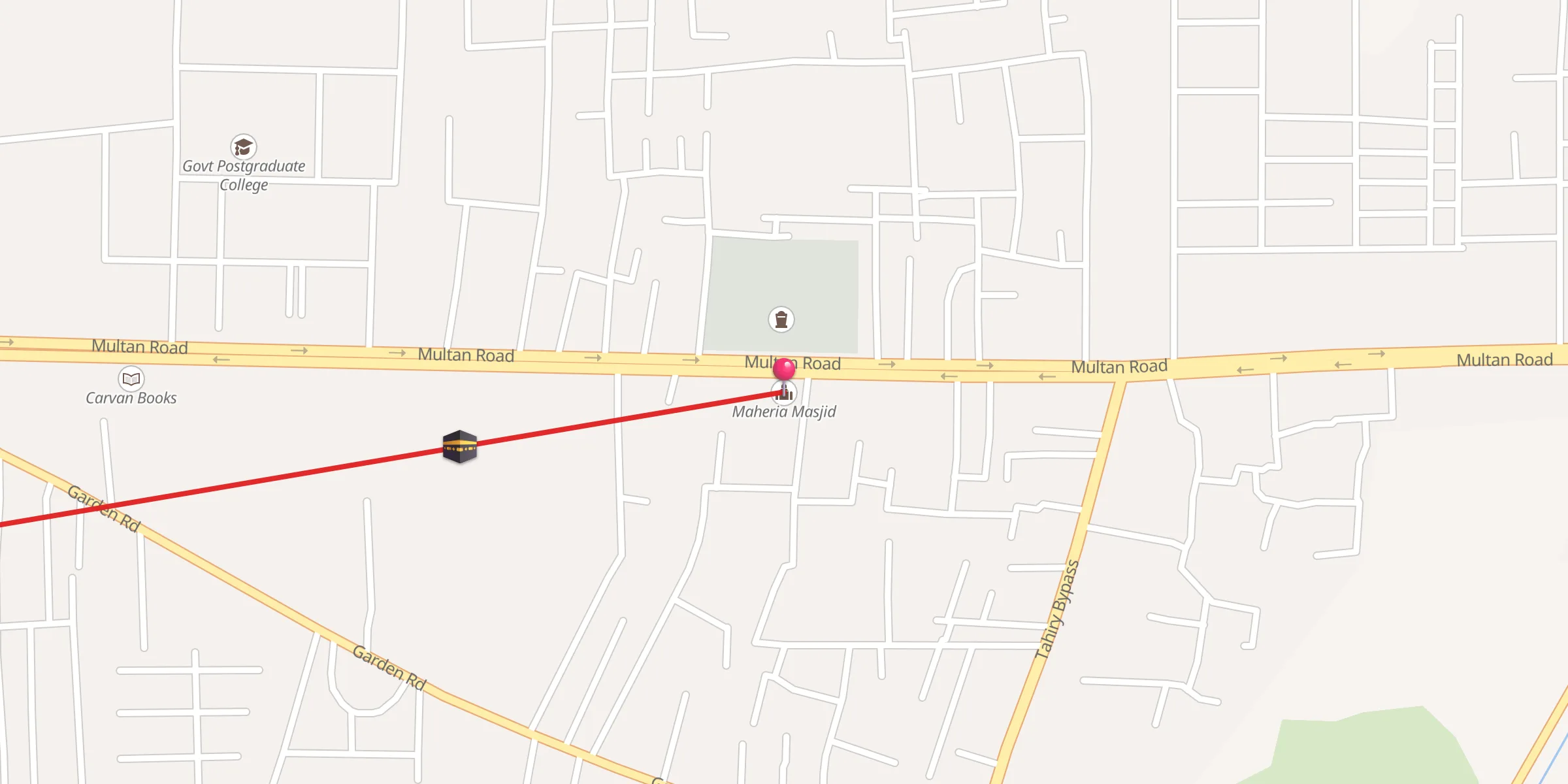 Carte de localisation : Maheria Masjid