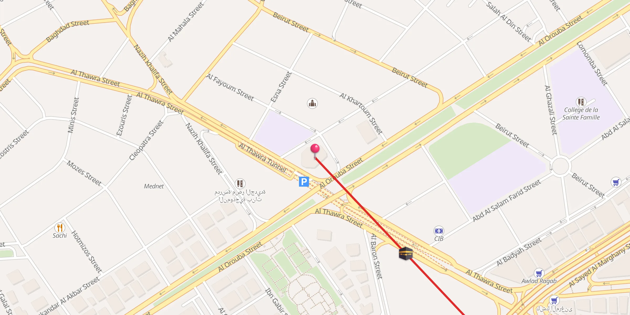 Carte de localisation : مسجد الثورة