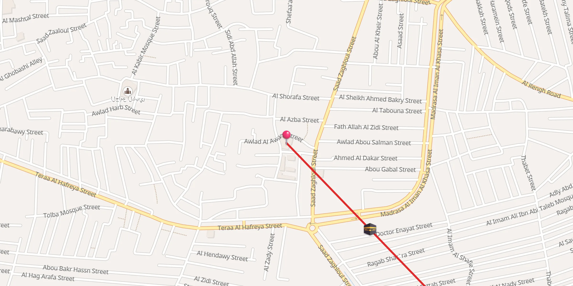 Carte de localisation : مسجد الثلاثه اولاد العوام
