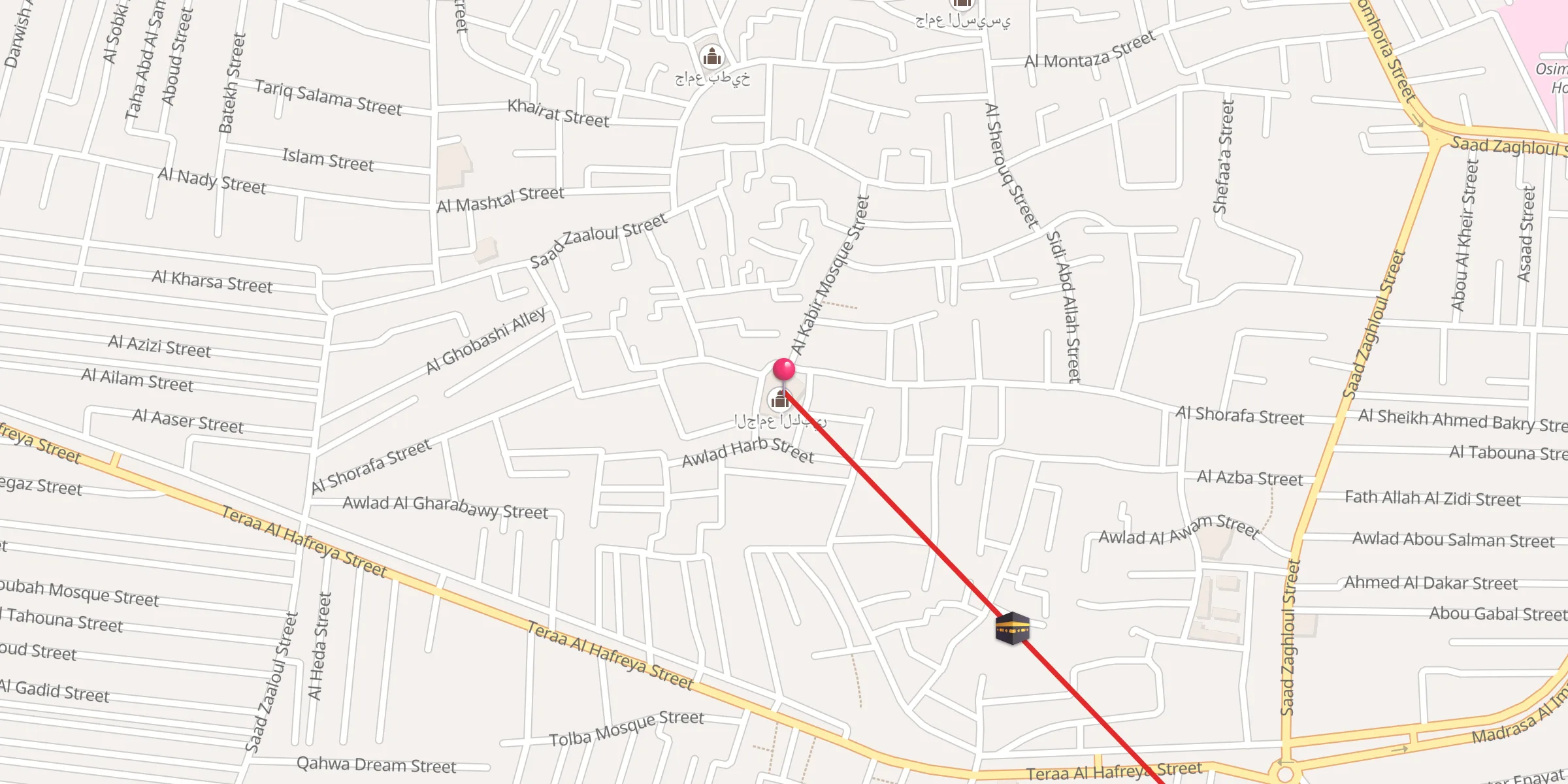 Carte de localisation : الجامع الكبير
