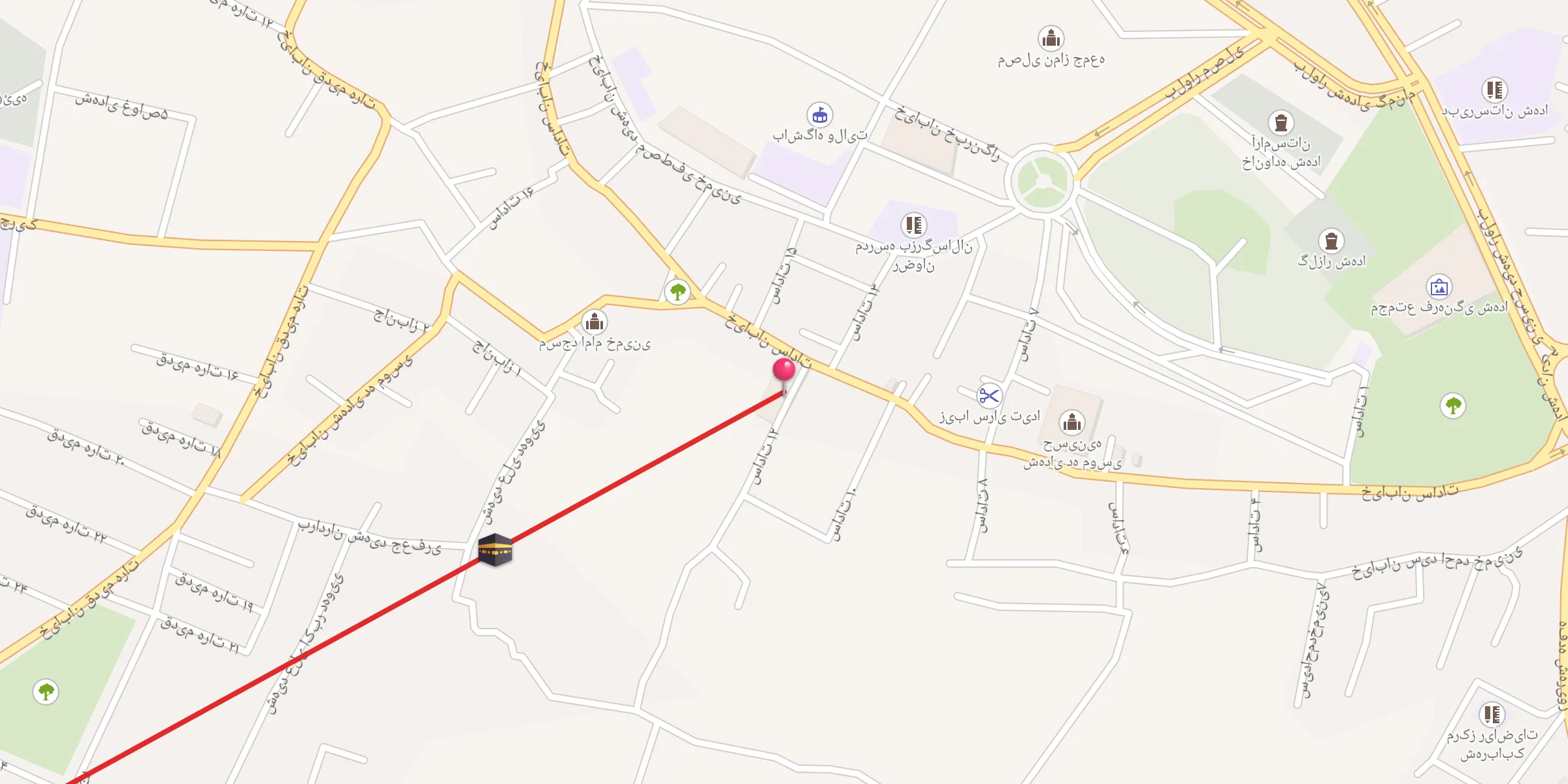 Carte de localisation : مسجد حضرت ابوالفضل محله سادات