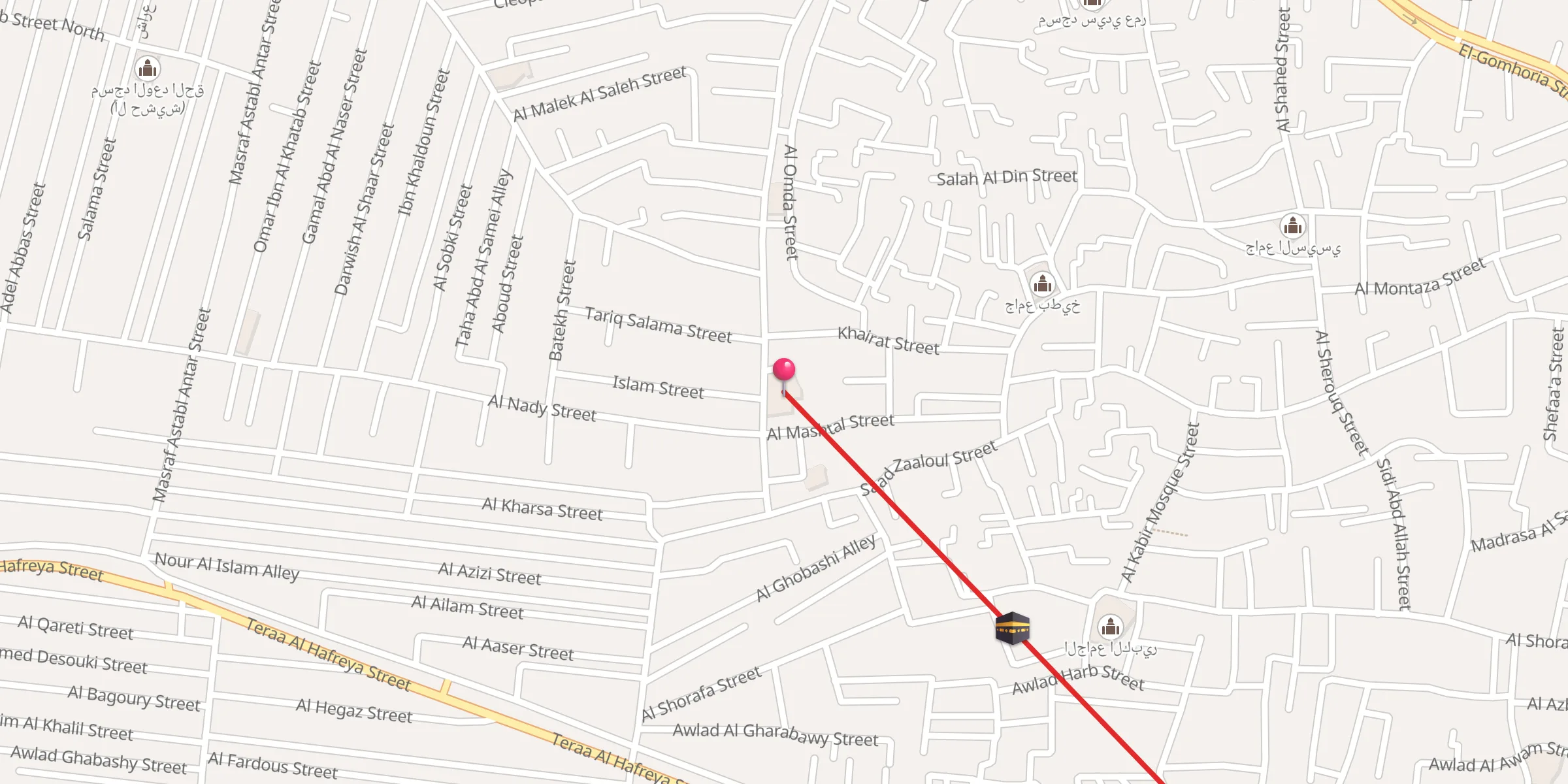 Carte de localisation : مسجد خالد