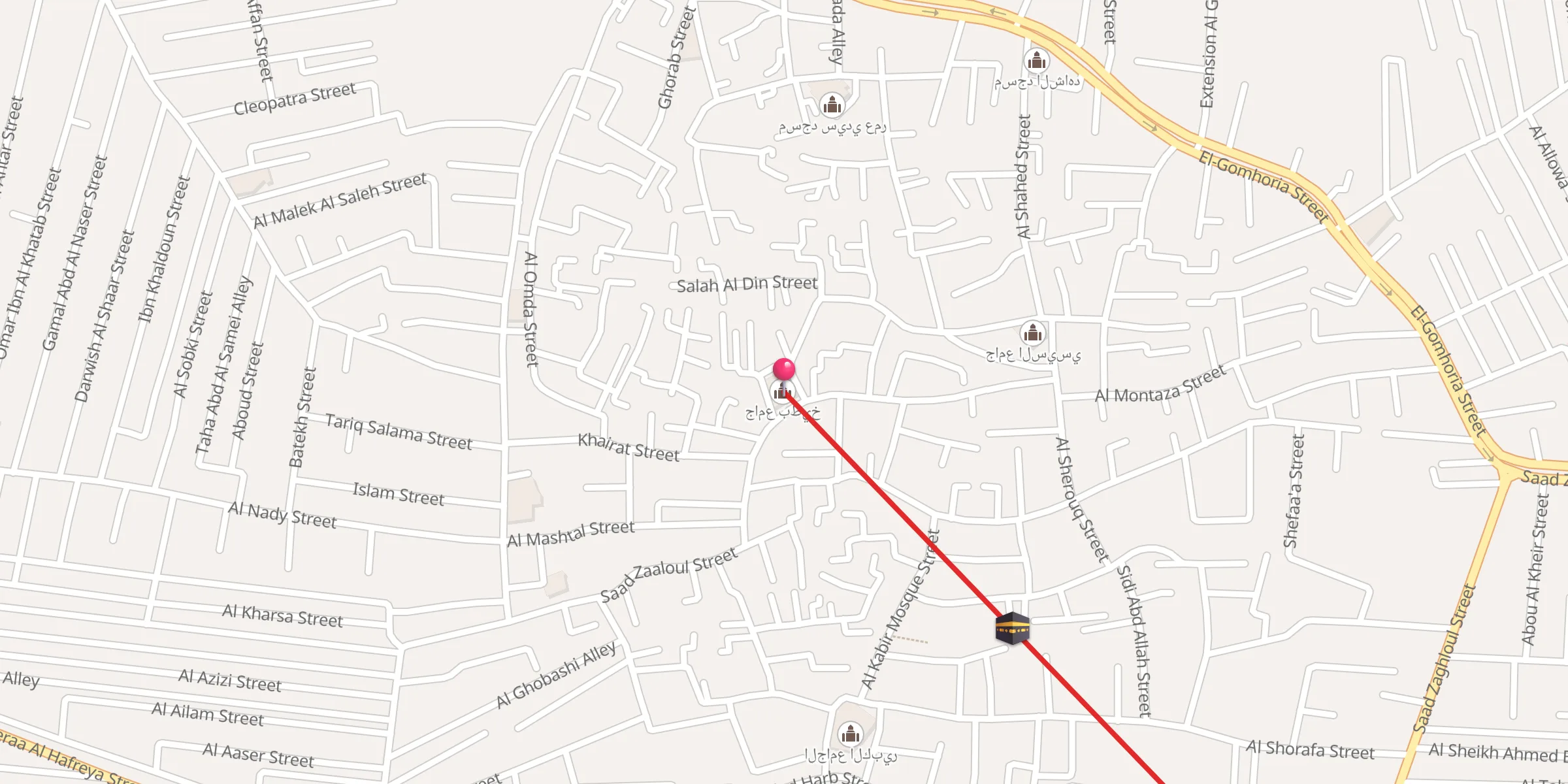 Carte de localisation : جامع بطيخ