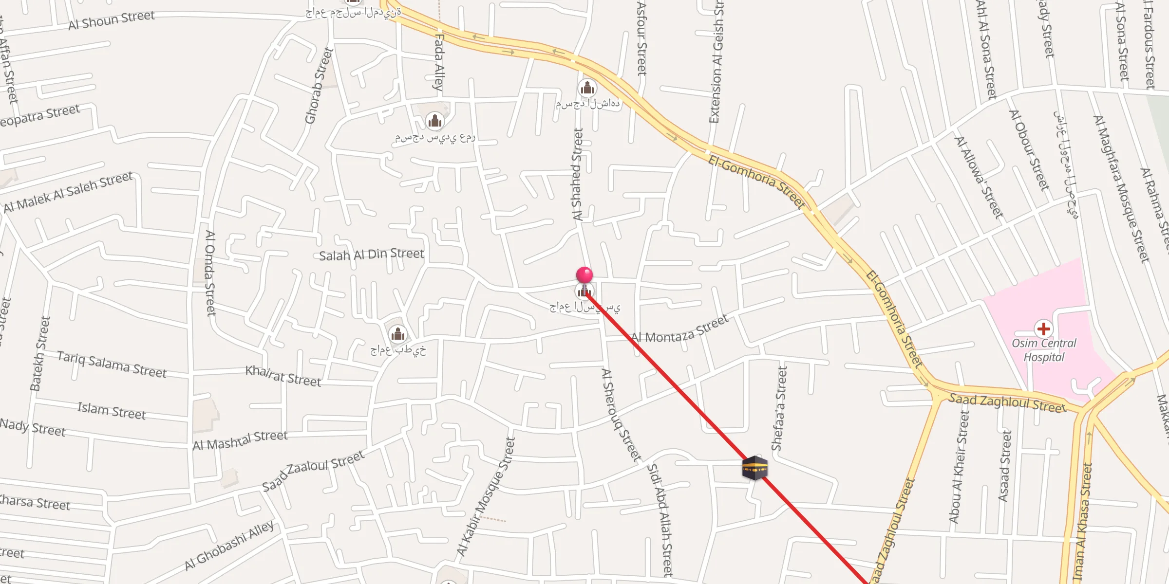 Carte de localisation : جامع السيسي