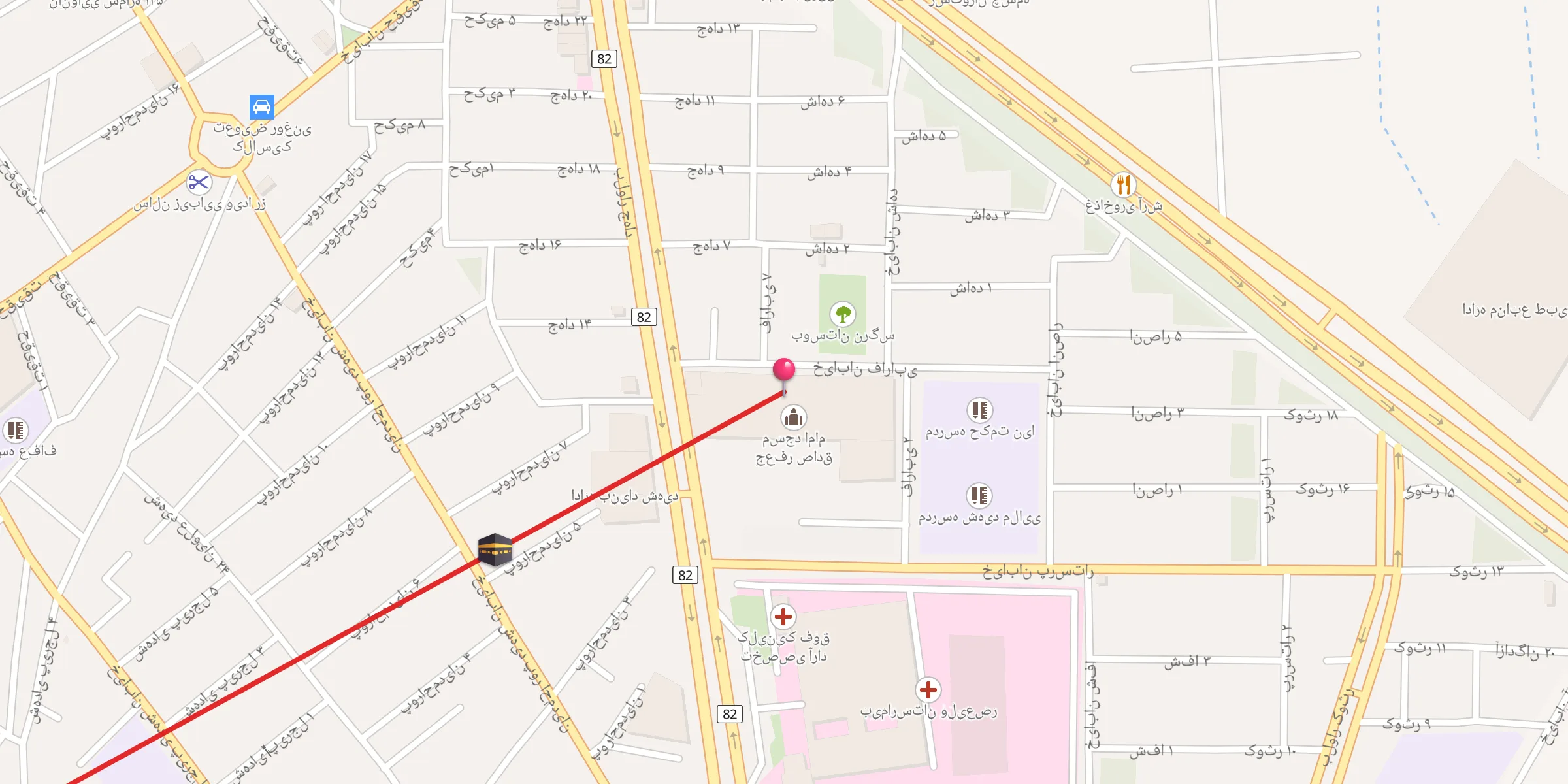 Carte de localisation : مسجد امام جعفر صادق